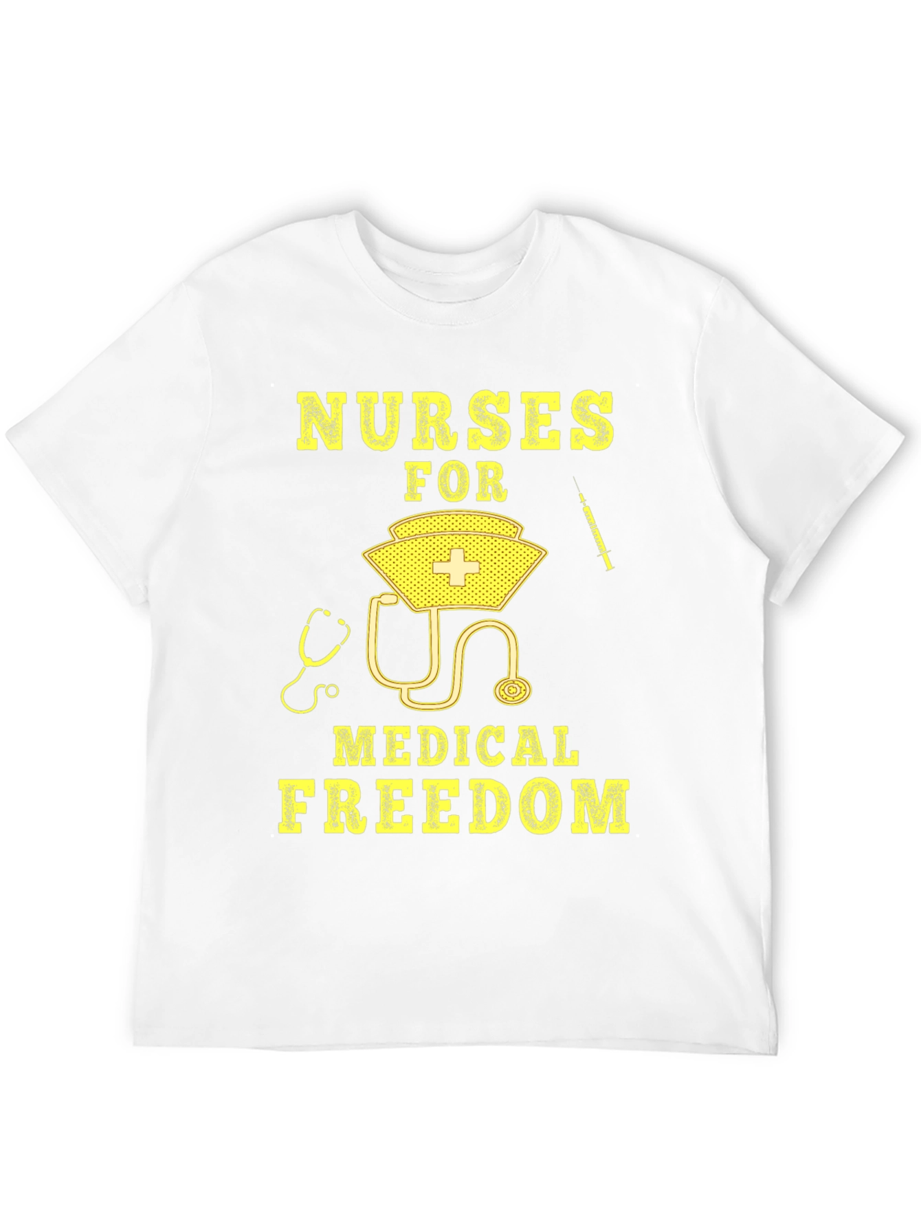 Nurses For Medical Freedom Black Graphic T-Shirt