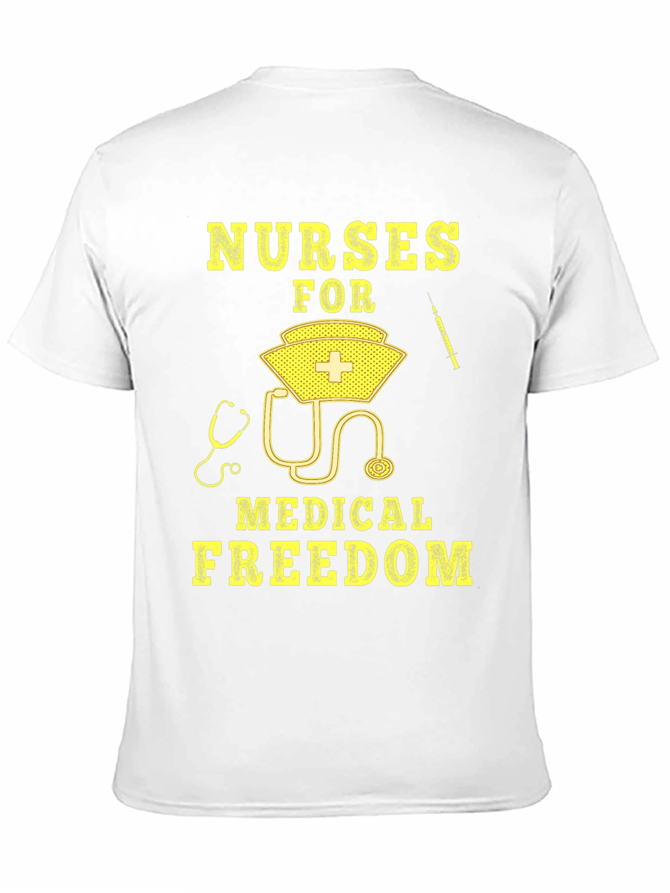 Nurses For Medical Freedom Black Graphic T-Shirt