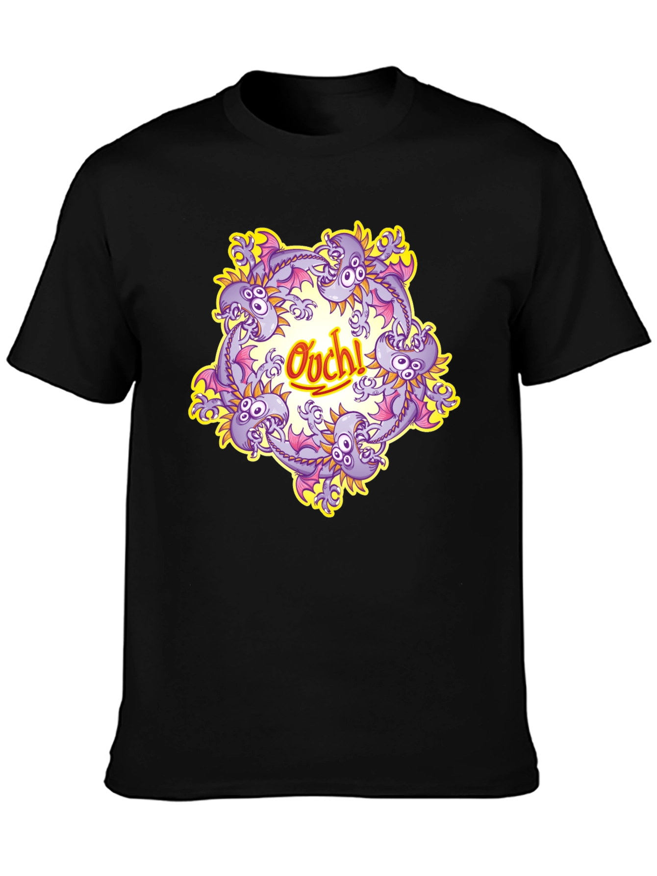 Ouch! Dragon T-Shirt - Black