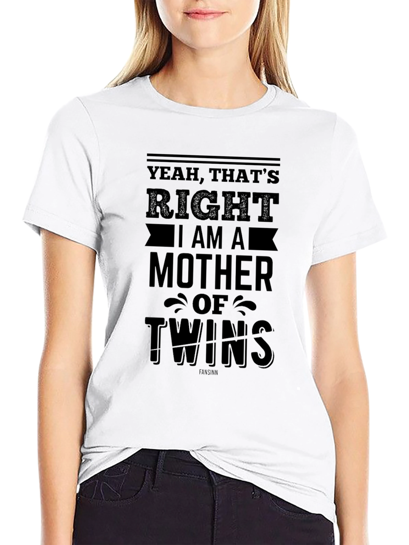 Mother of Twins Black T-Shirt
