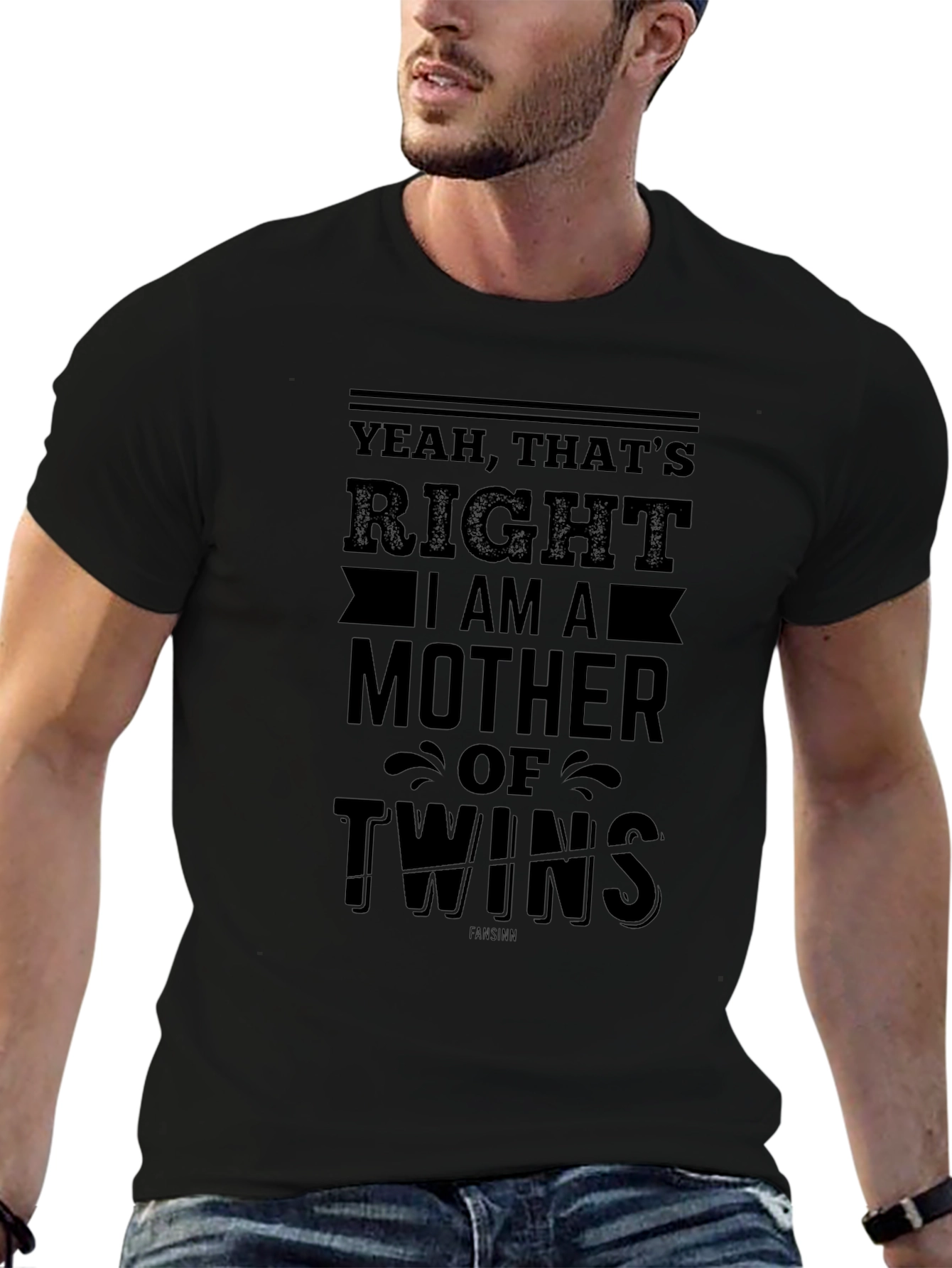 Mother of Twins Black T-Shirt
