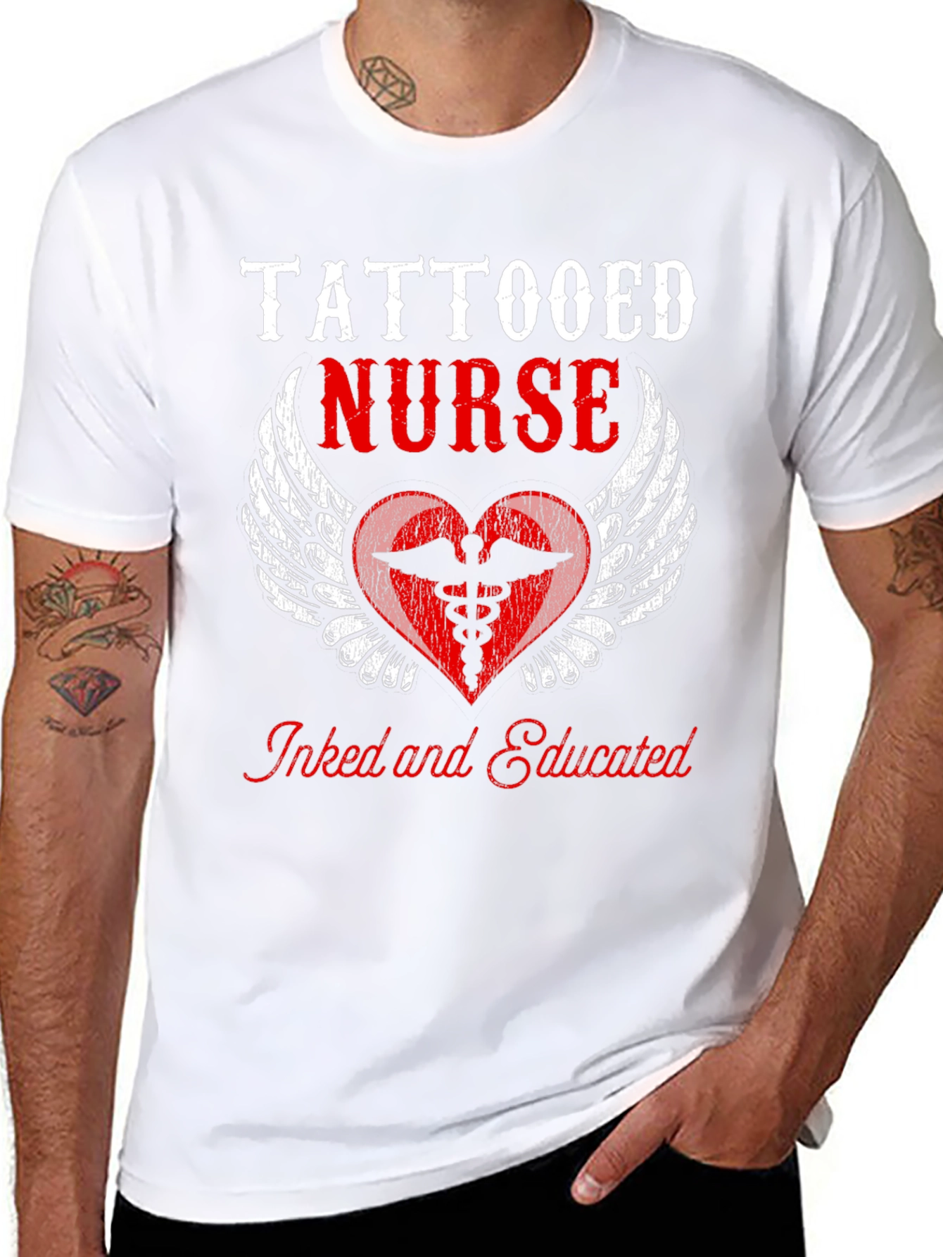 Tattooed Nurse Graphic Tee