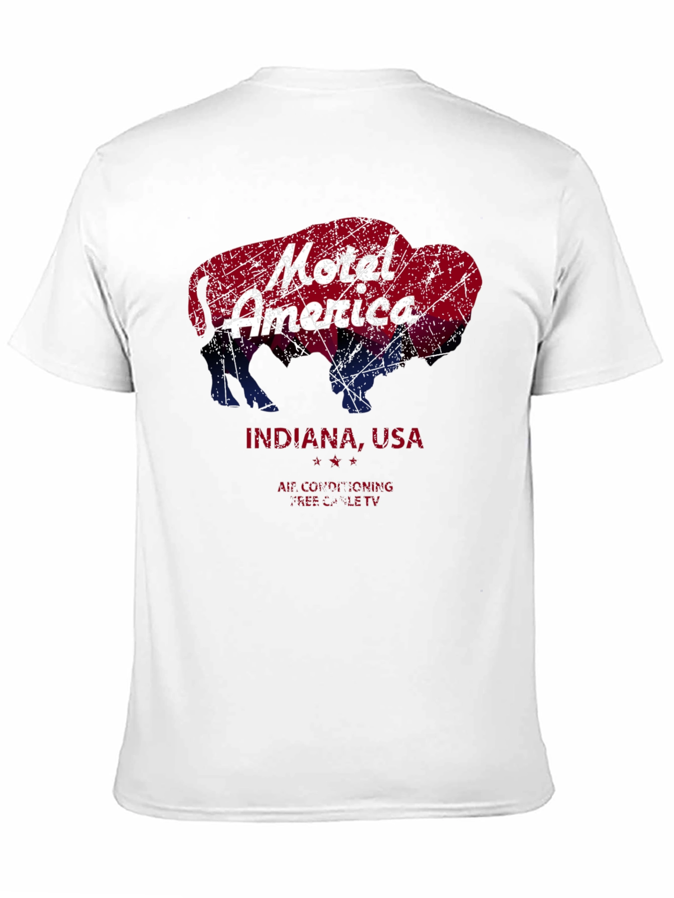 Motel America Bison Indiana USA T-Shirt