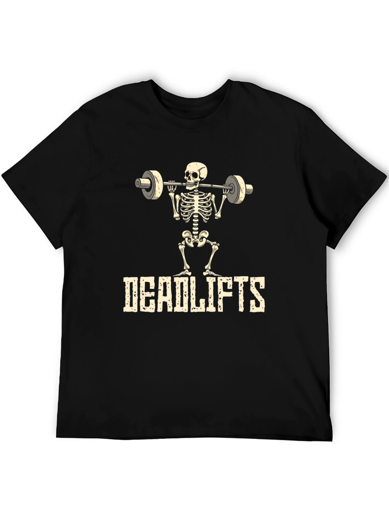 Deadlifts Skeleton Graphic T-Shirt