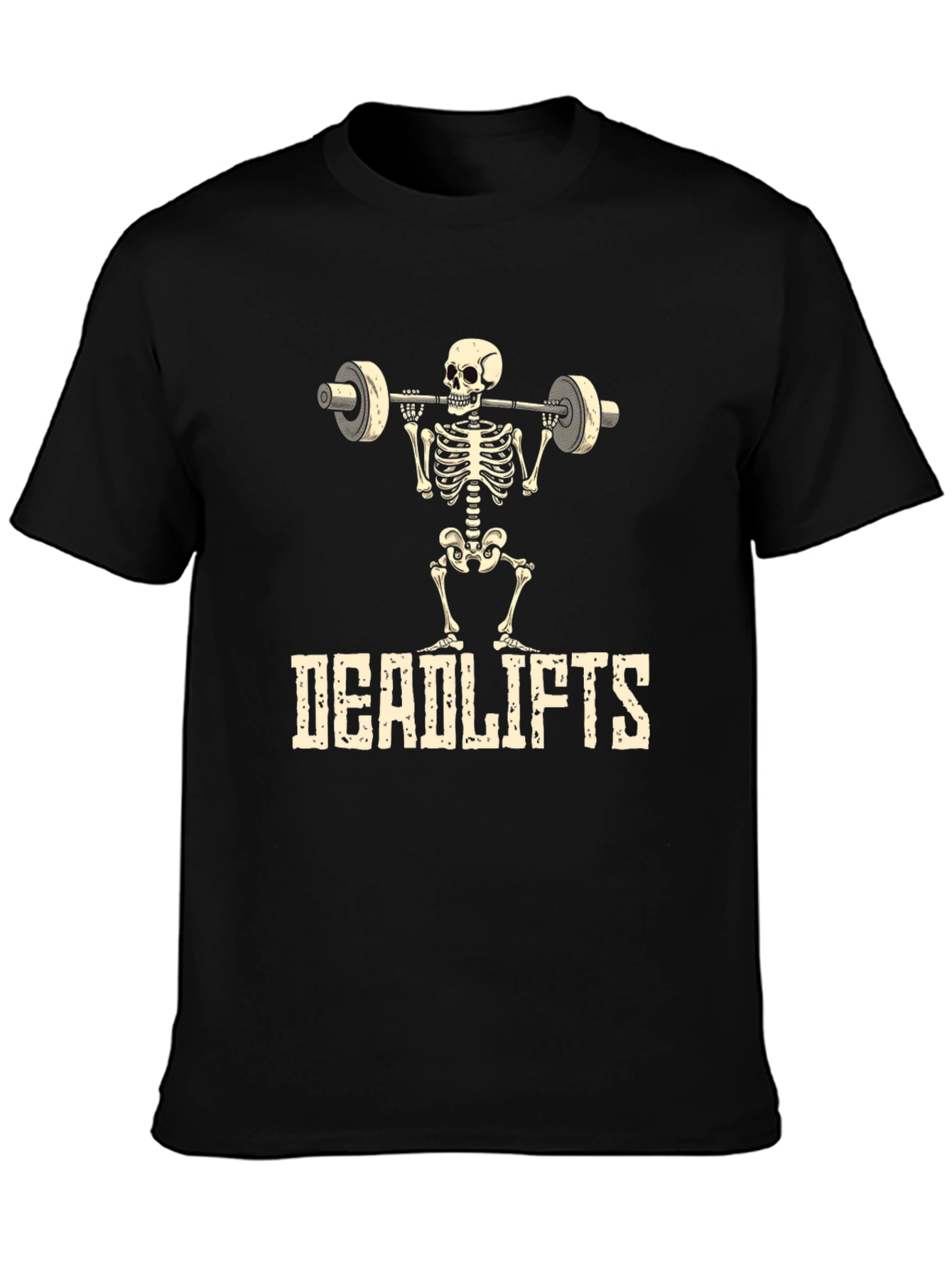 Deadlifts Skeleton Graphic T-Shirt