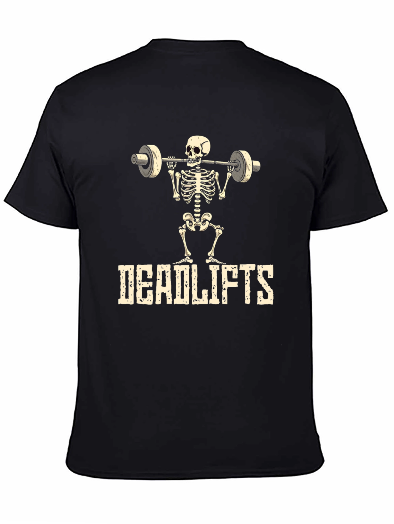 Deadlifts Skeleton Graphic T-Shirt