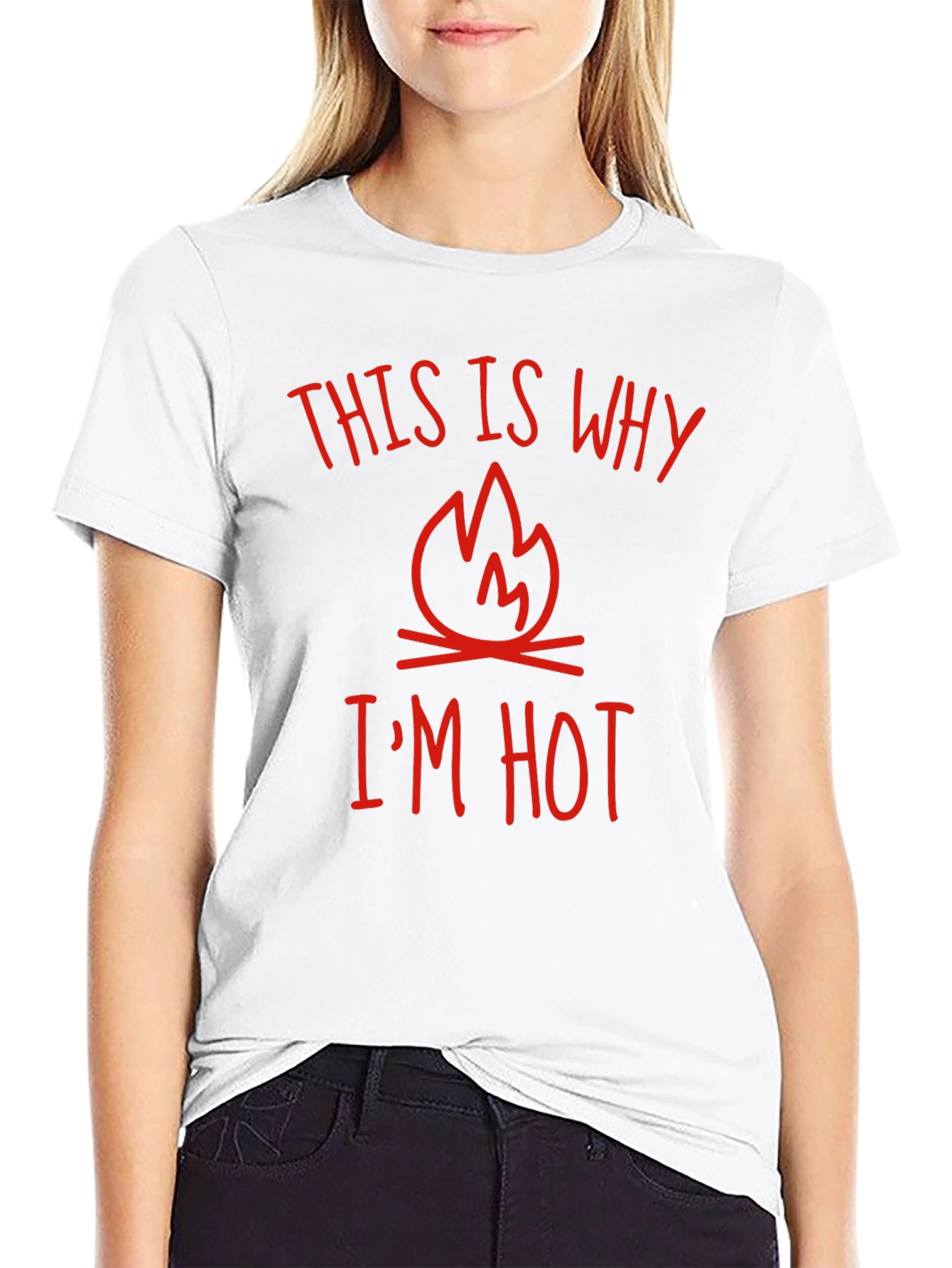 This Is Why Im Hot Graphic Tee