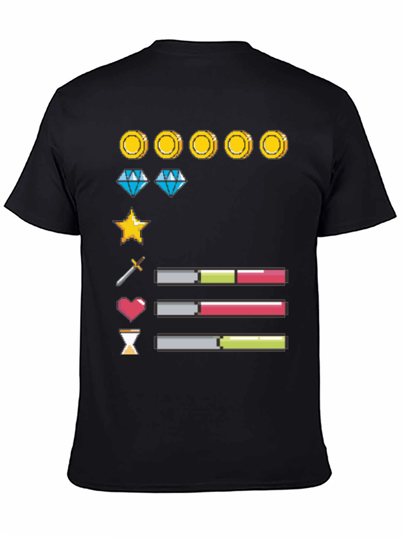 Gamer Life Bar T-Shirt: Level Up Your Style!