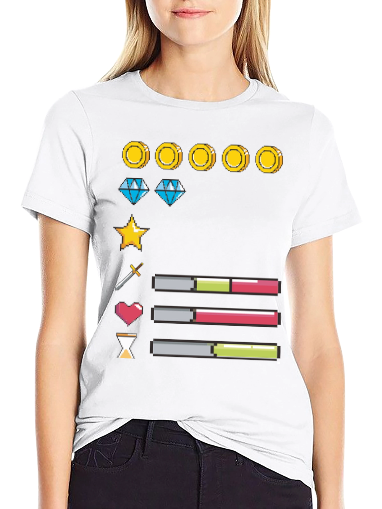 Gamer Life Bar T-Shirt: Level Up Your Style!