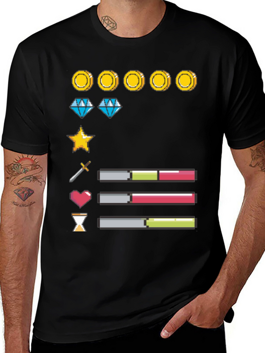 Gamer Life Bar T-Shirt: Level Up Your Style!