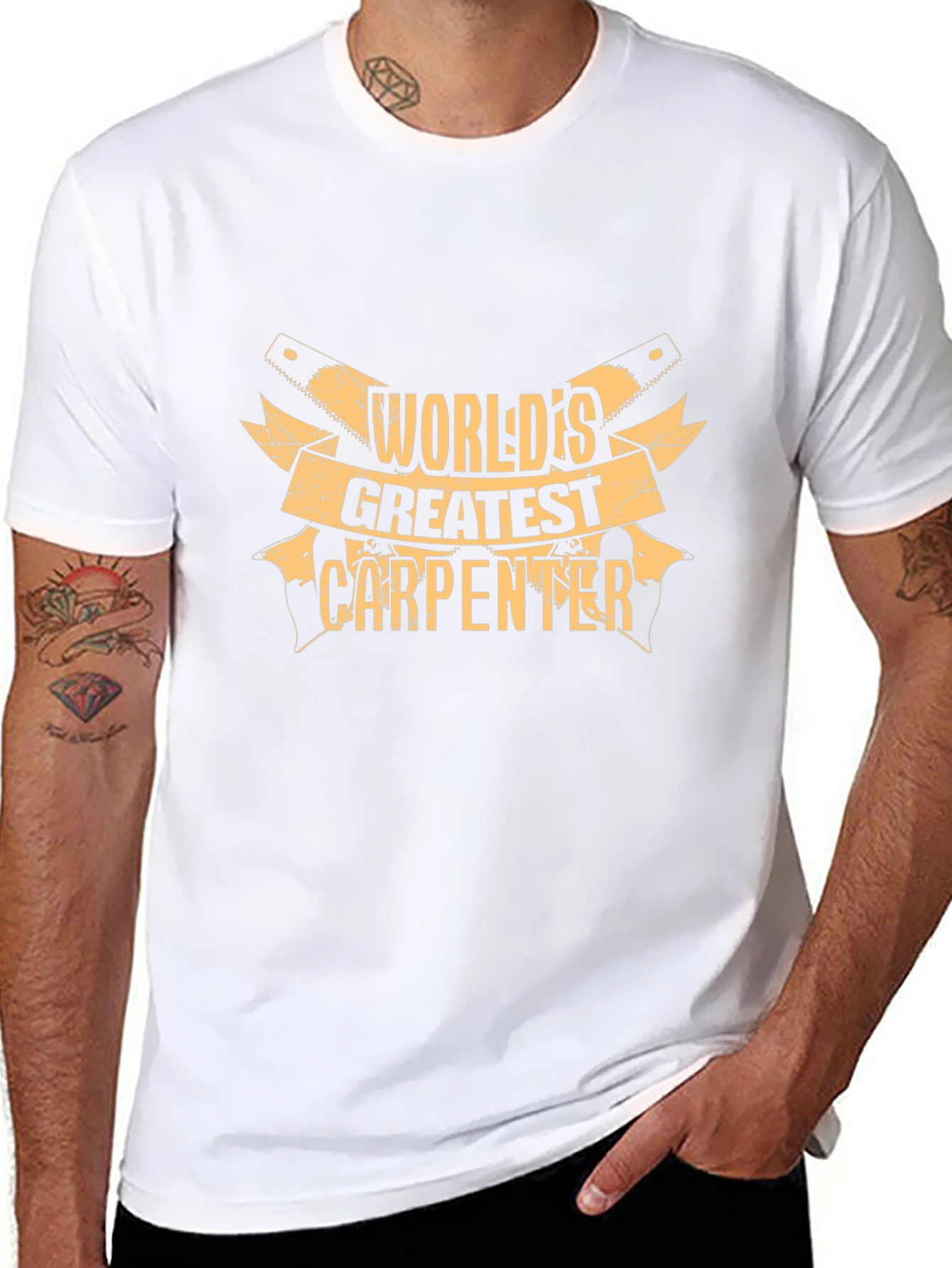 Worlds Greatest Carpenter Black T-Shirt