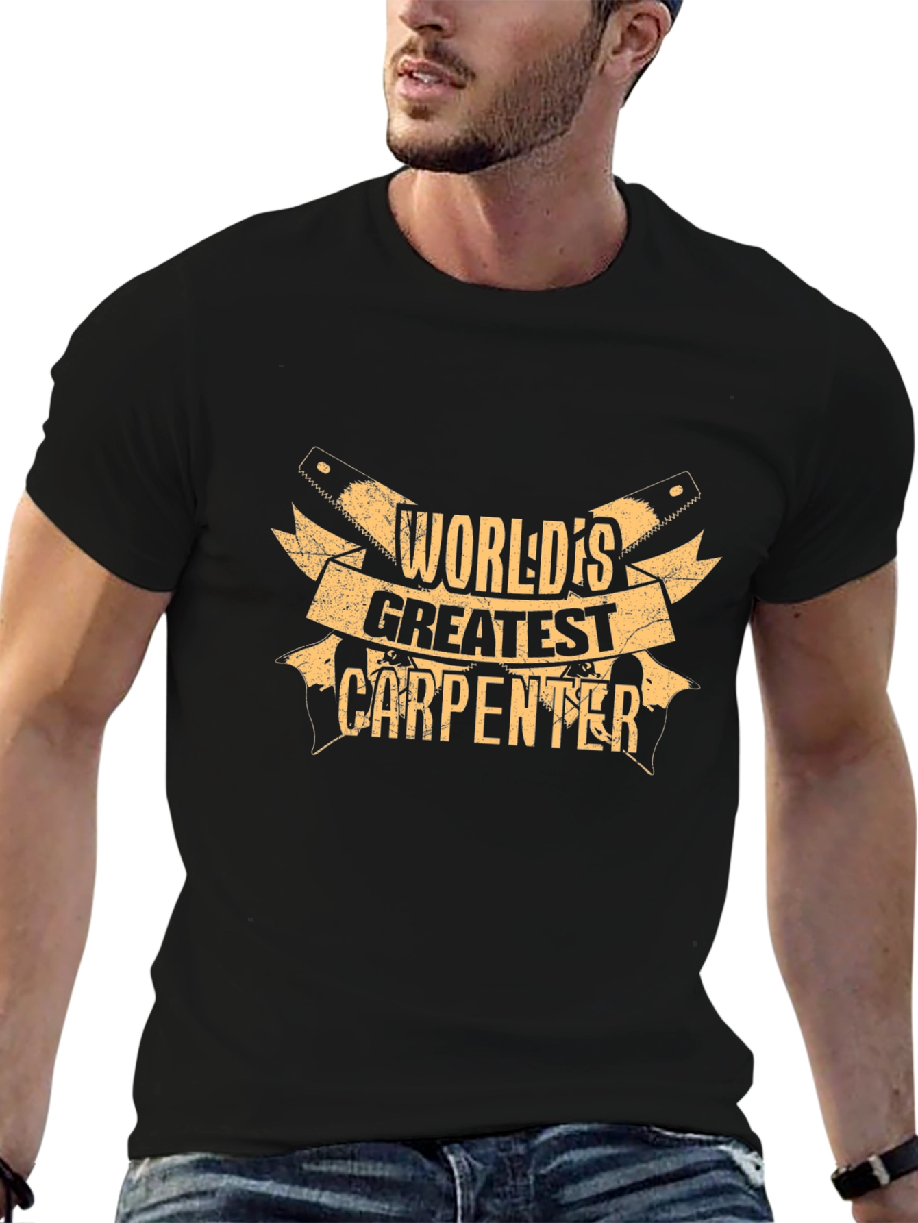 Worlds Greatest Carpenter Black T-Shirt