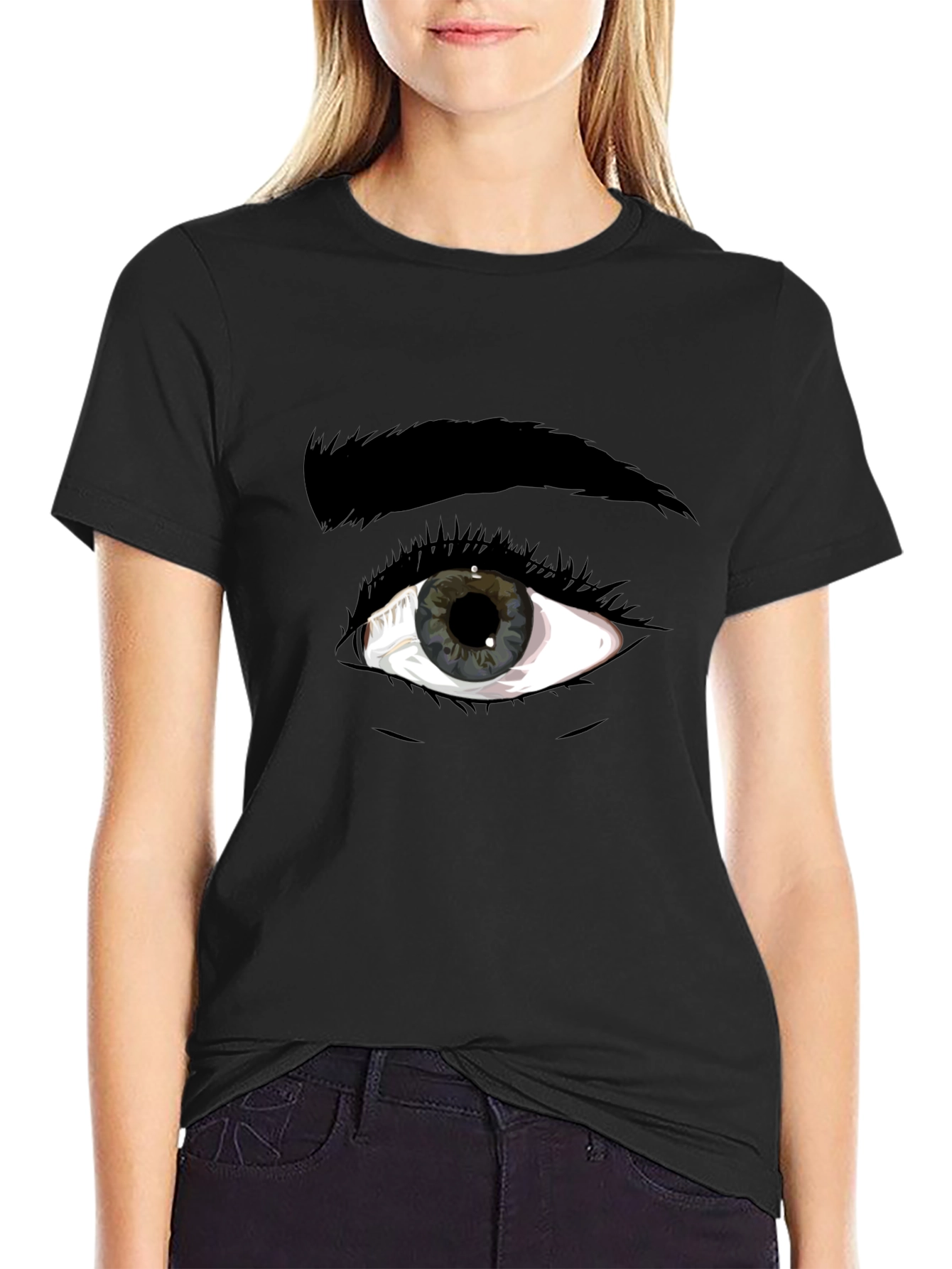 Eye Graphic Black T-Shirt - Unique Style