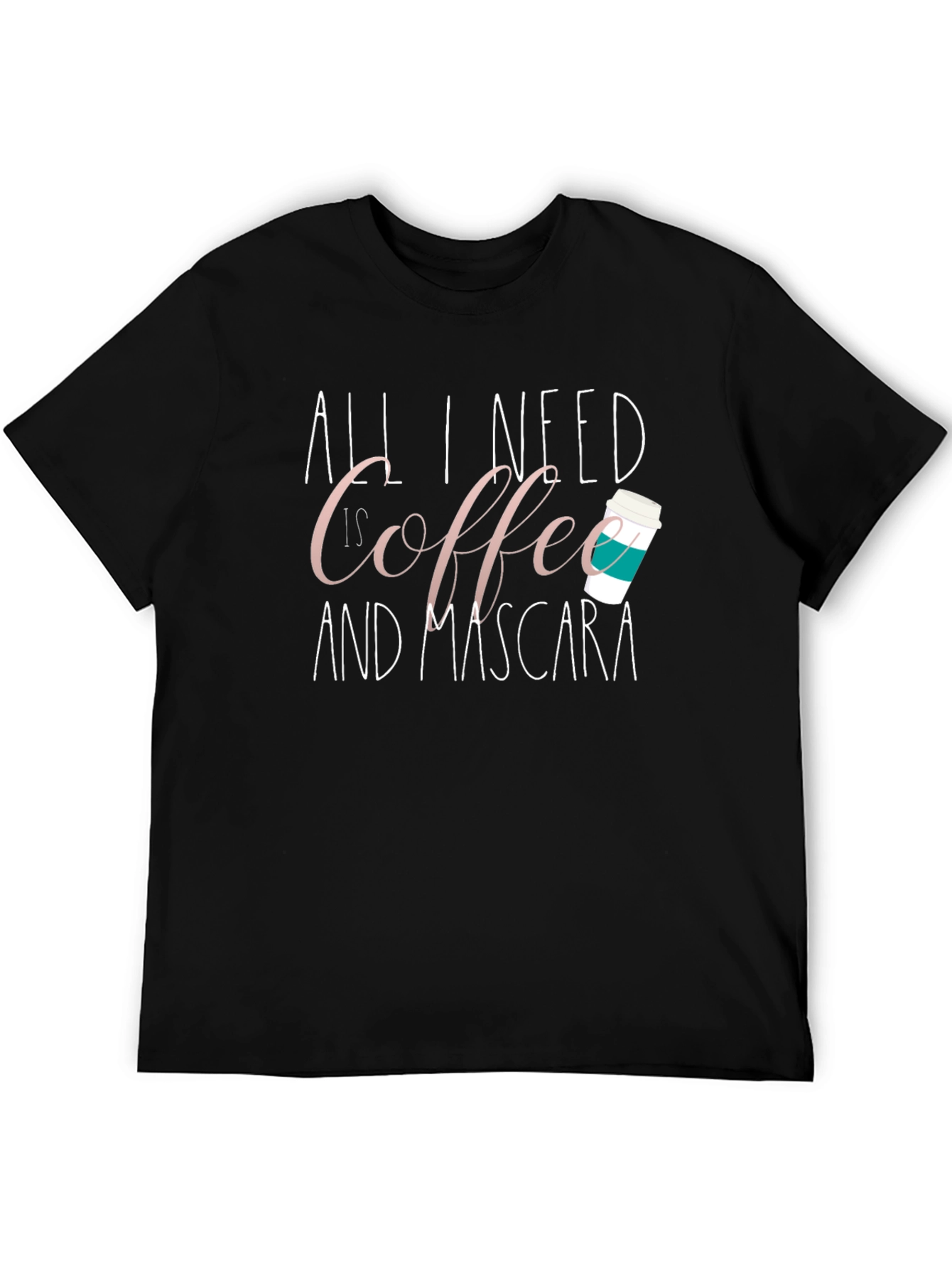 Coffee & Mascara T-Shirt - Cute Graphic Tee