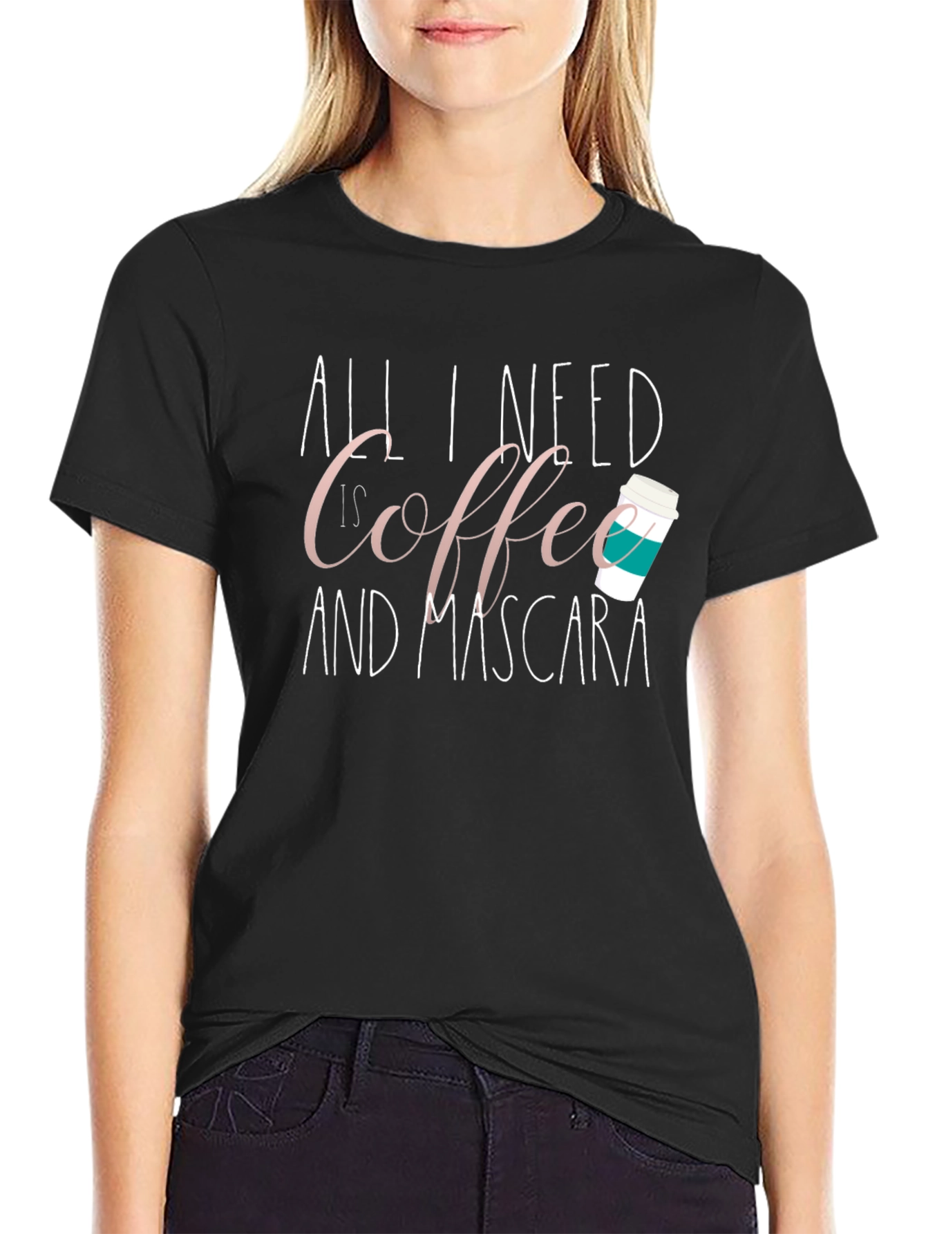 Coffee & Mascara T-Shirt - Cute Graphic Tee