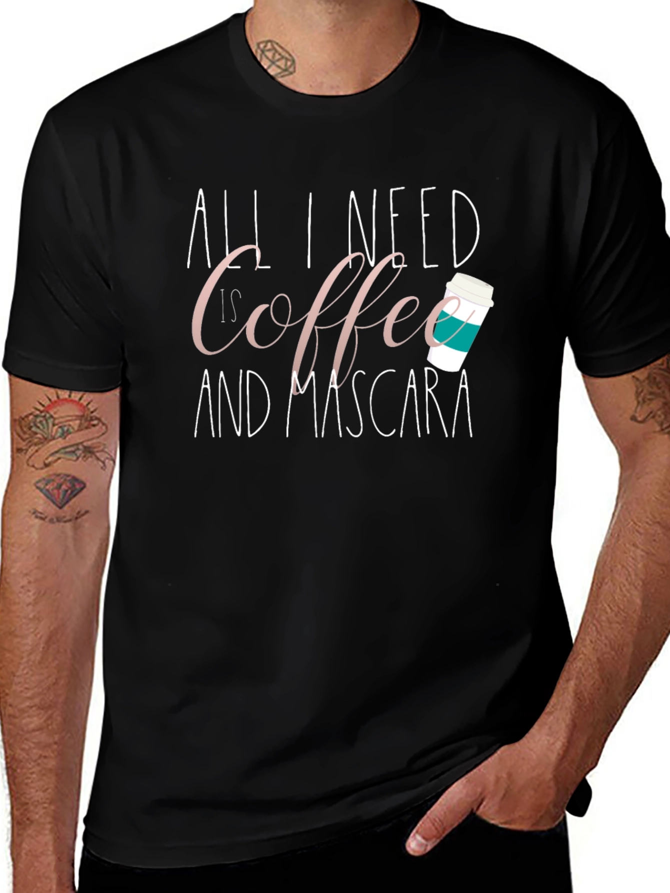 Coffee & Mascara T-Shirt - Cute Graphic Tee