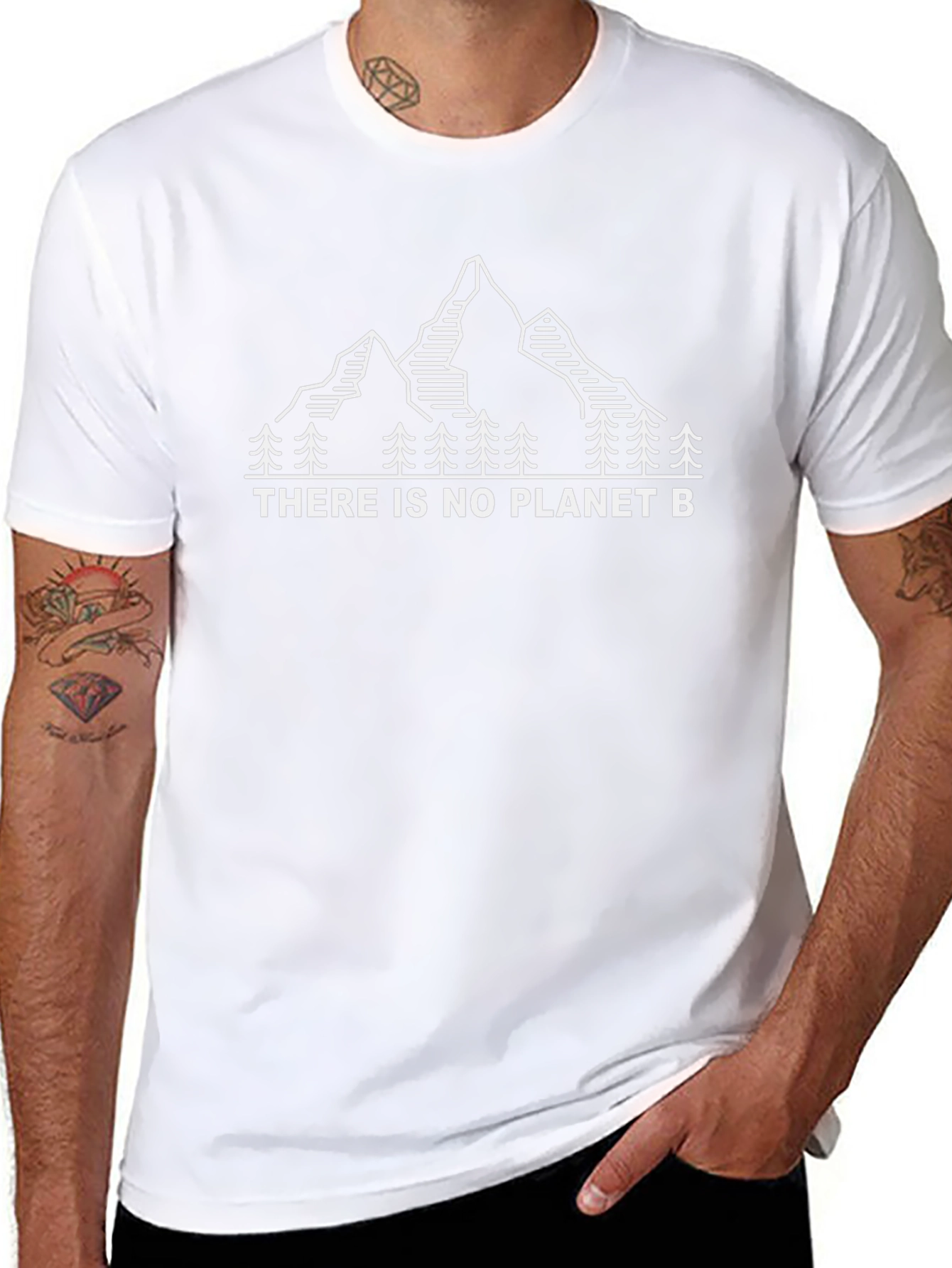 Eco-Friendly Black There Is No Planet B Graphic Tee
