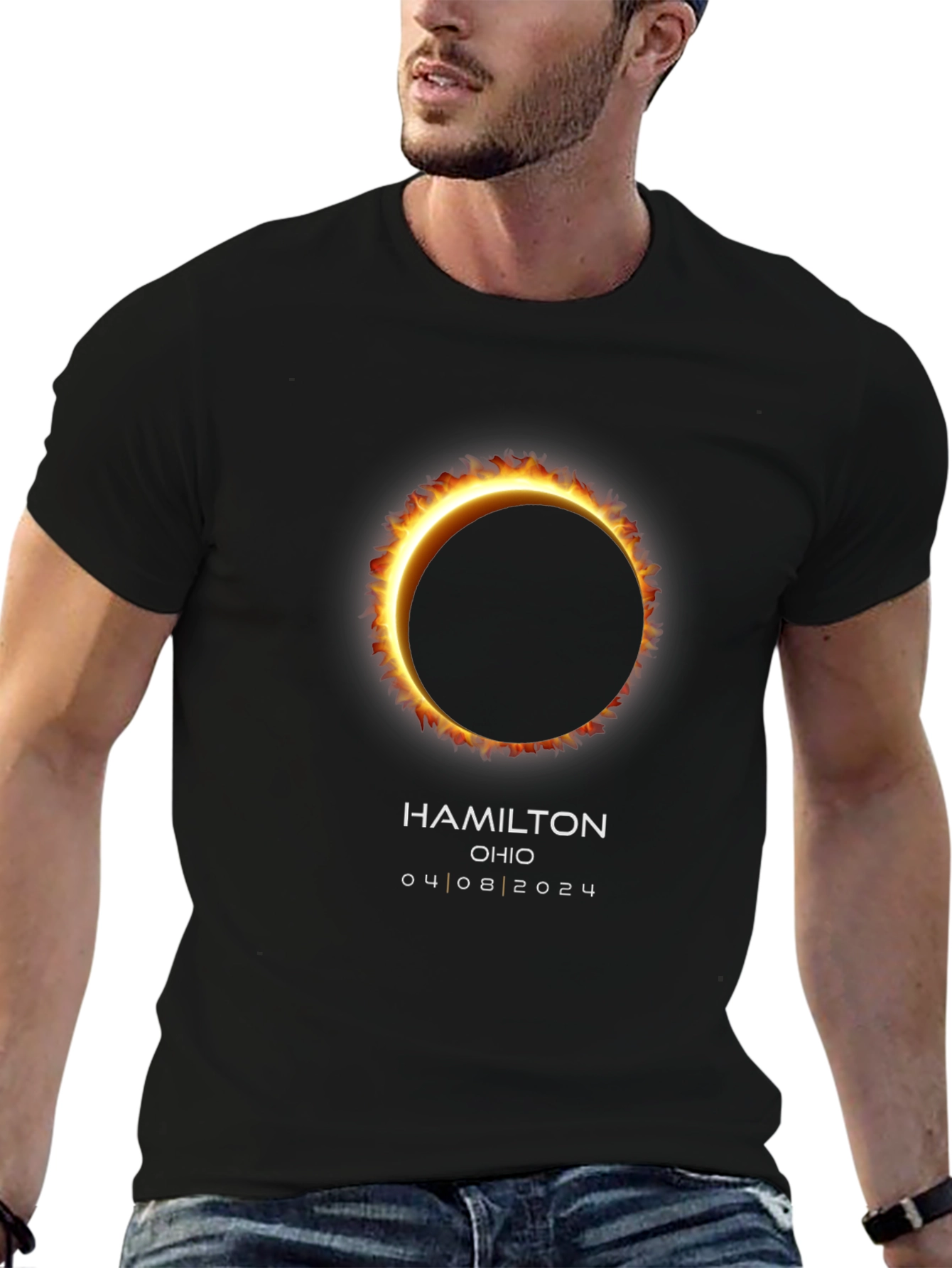 Hamilton Ohio Solar Eclipse 2024 T-Shirt