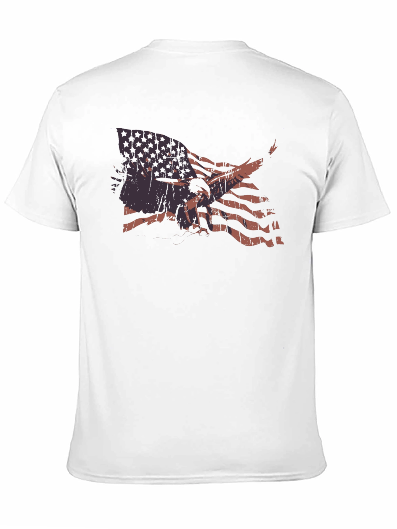 American Flag Eagle Graphic T-Shirt