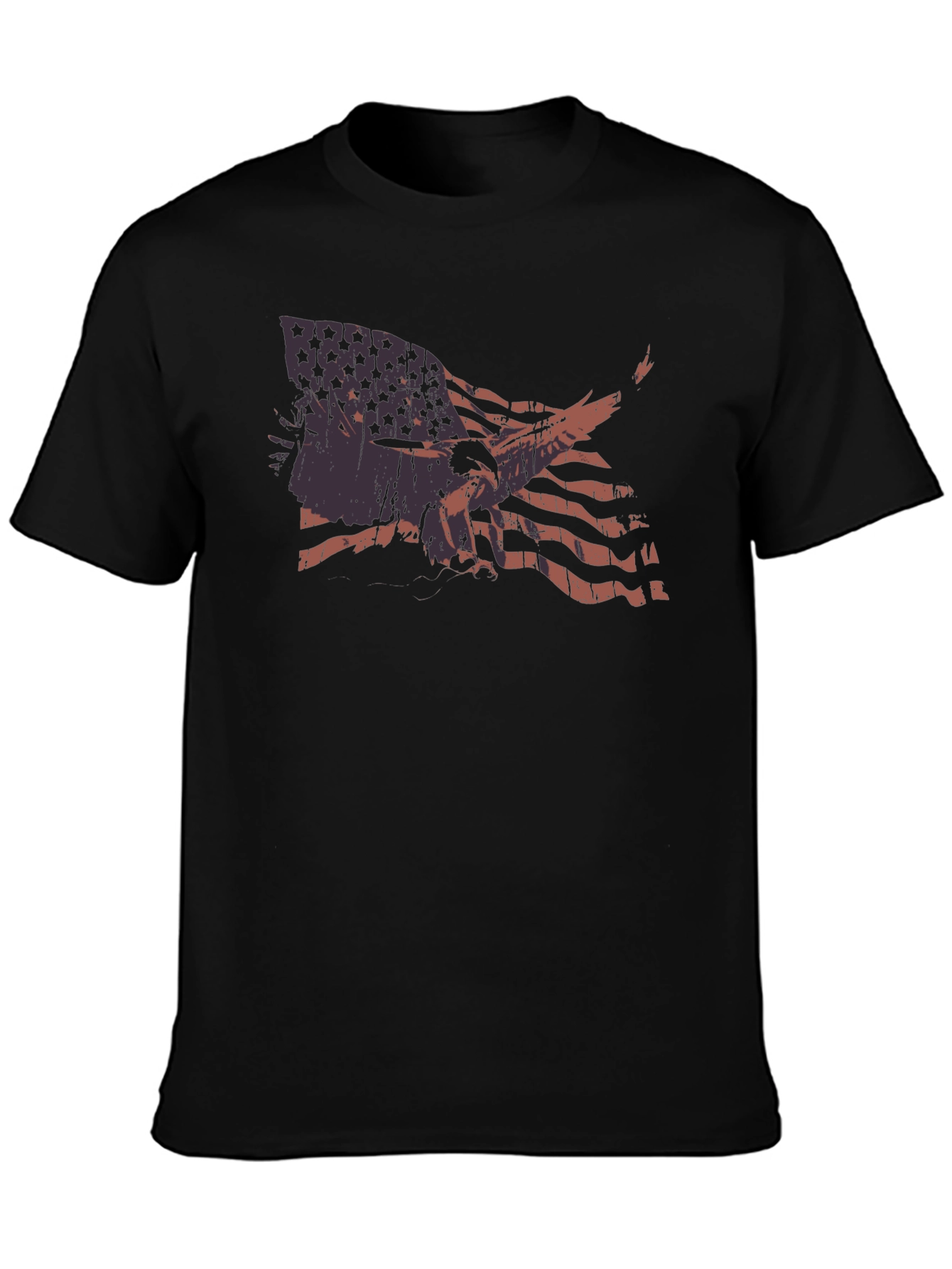 American Flag Eagle Graphic T-Shirt