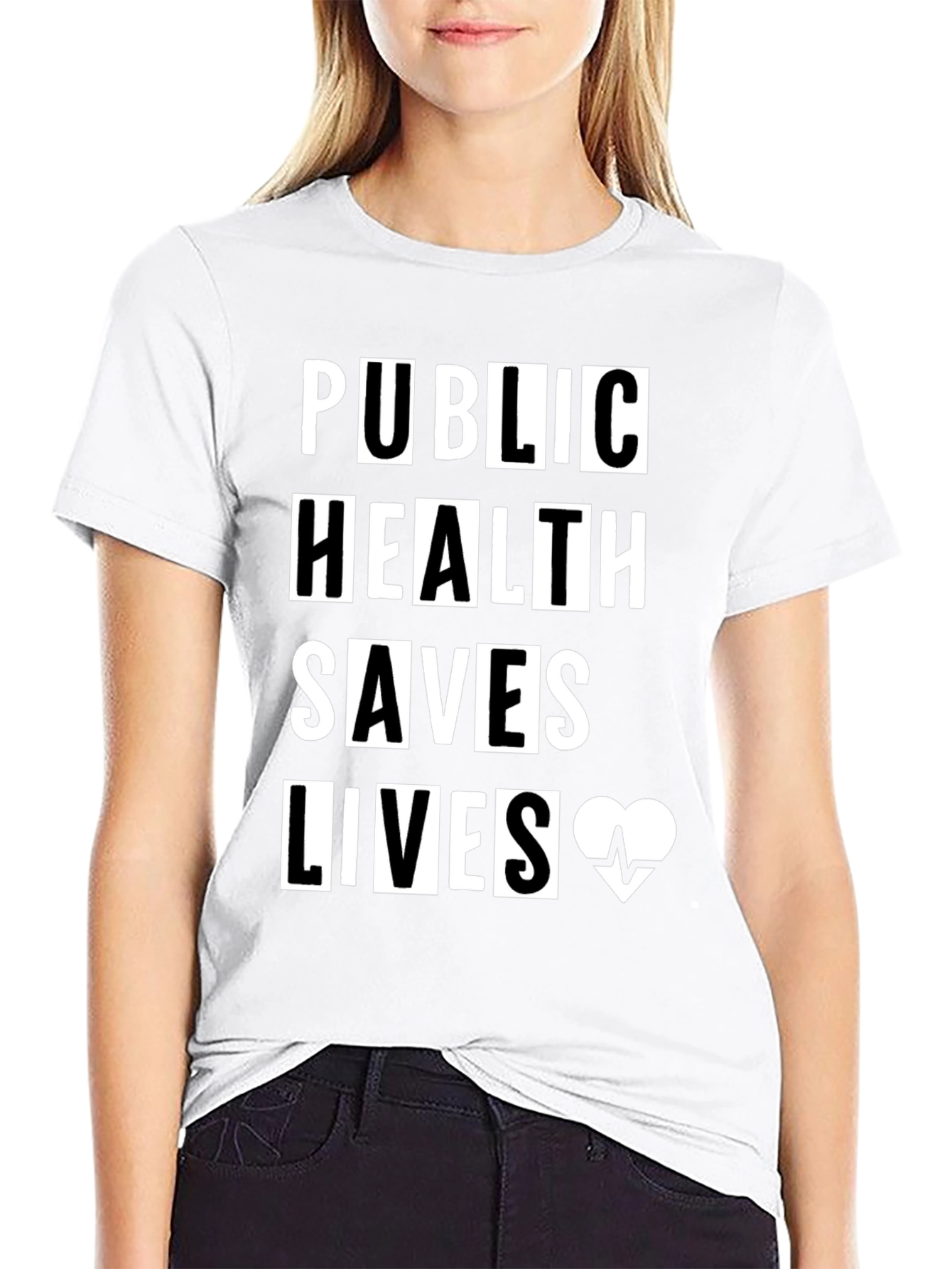 Public Health Saves Lives Graphic T-Shirt