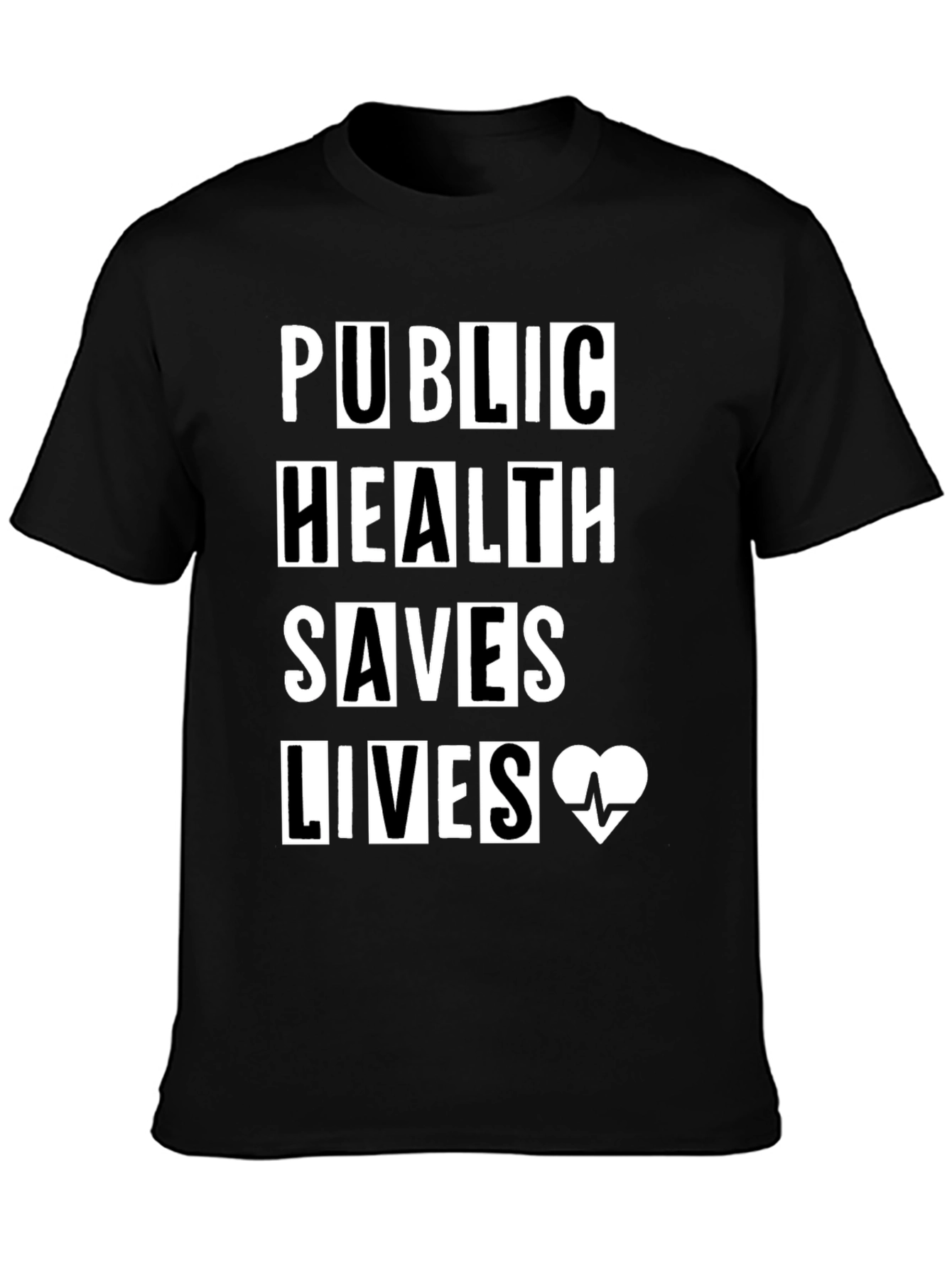 Public Health Saves Lives Graphic T-Shirt