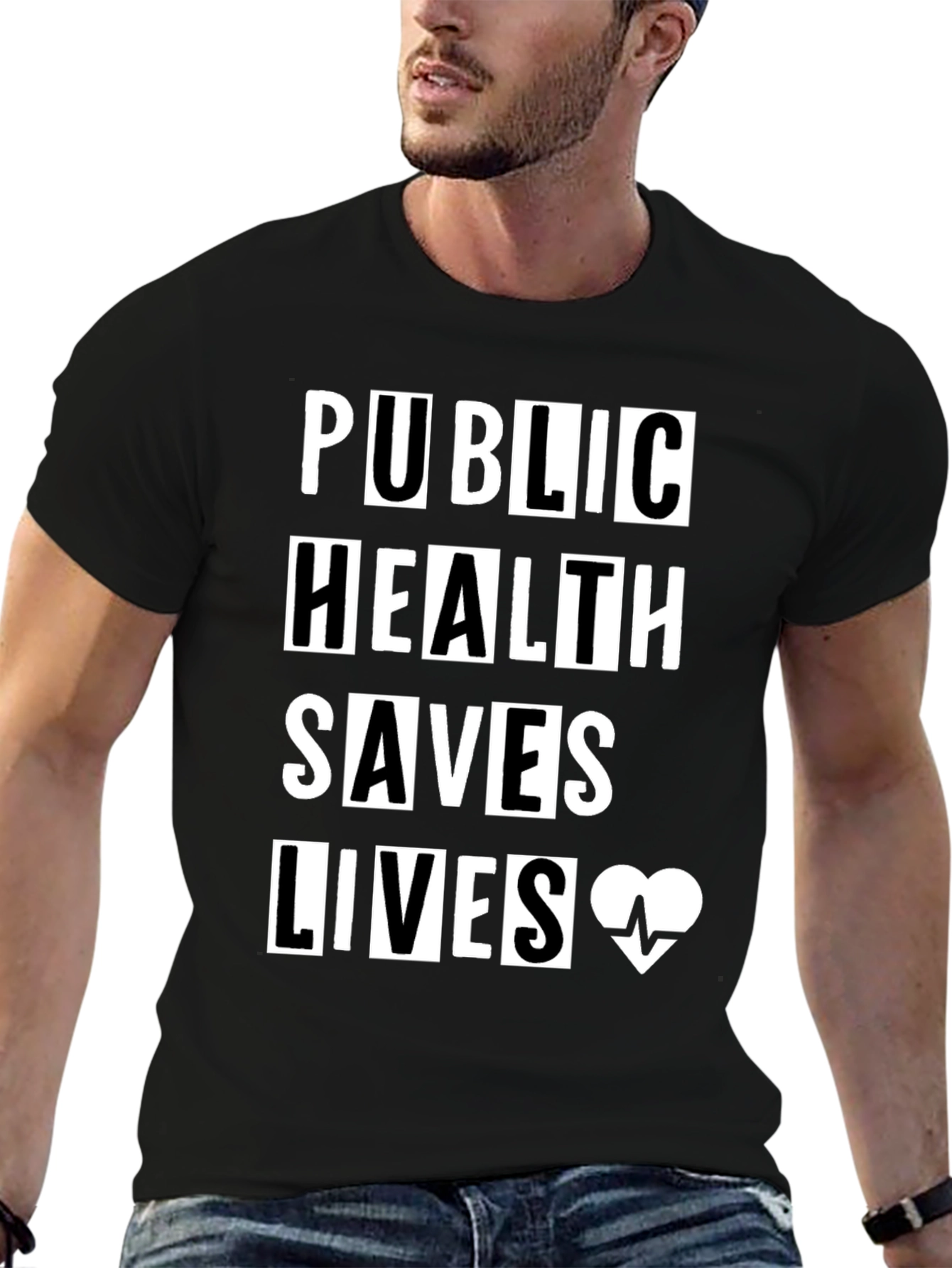 Public Health Saves Lives Graphic T-Shirt