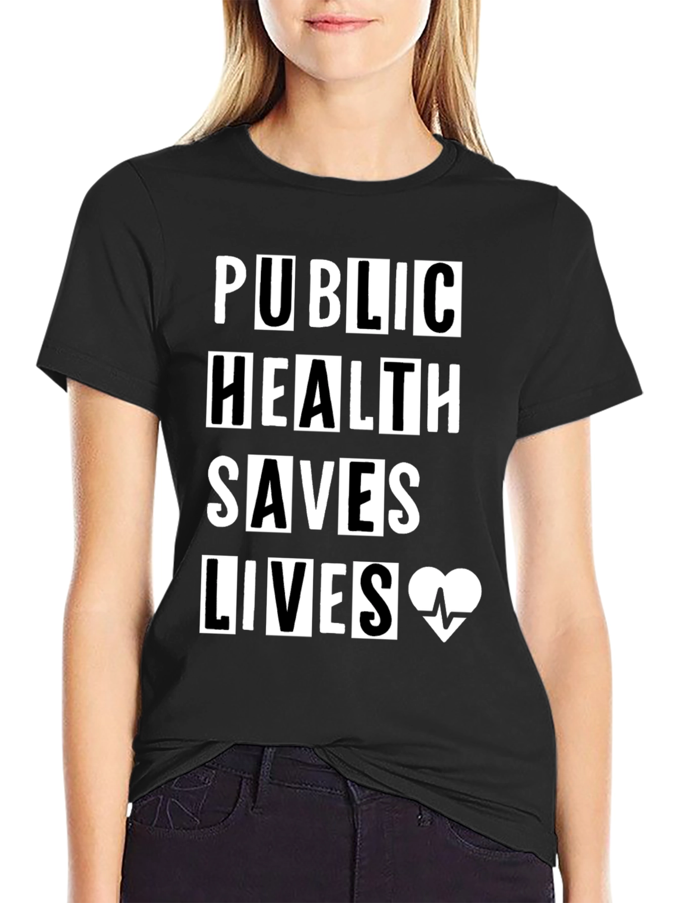 Public Health Saves Lives Graphic T-Shirt