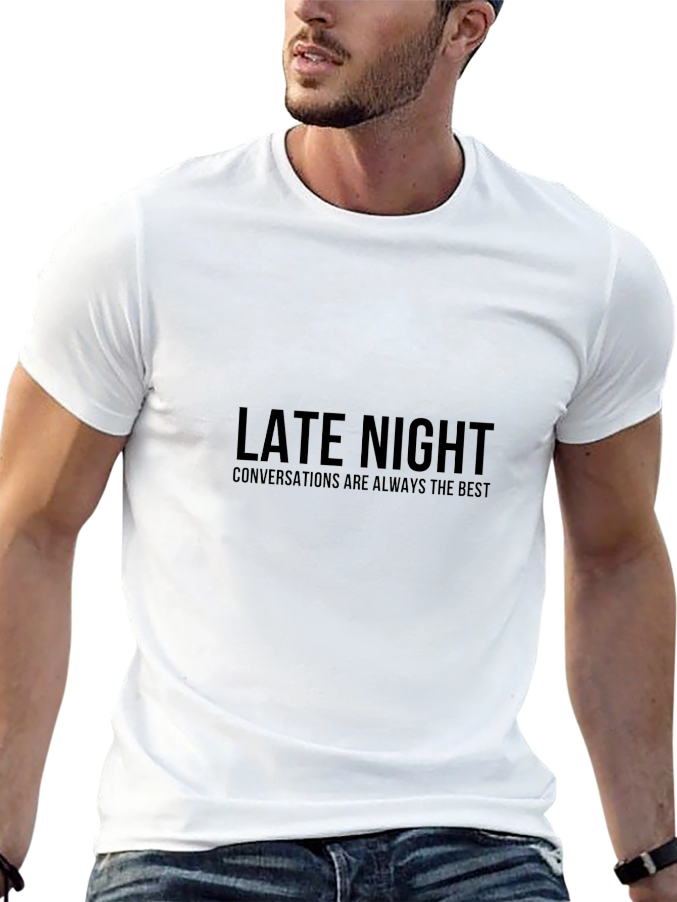 Late Night Conversations T-Shirt - Black