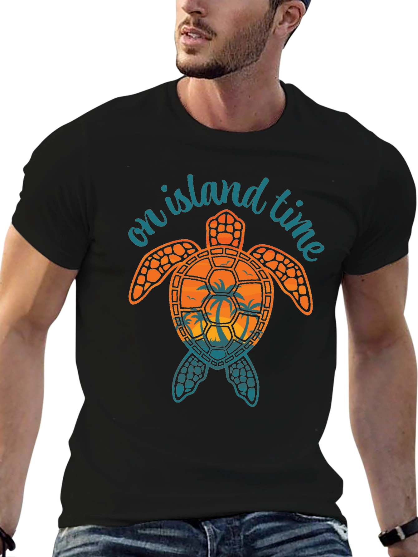 Island Time Turtle Graphic Tee