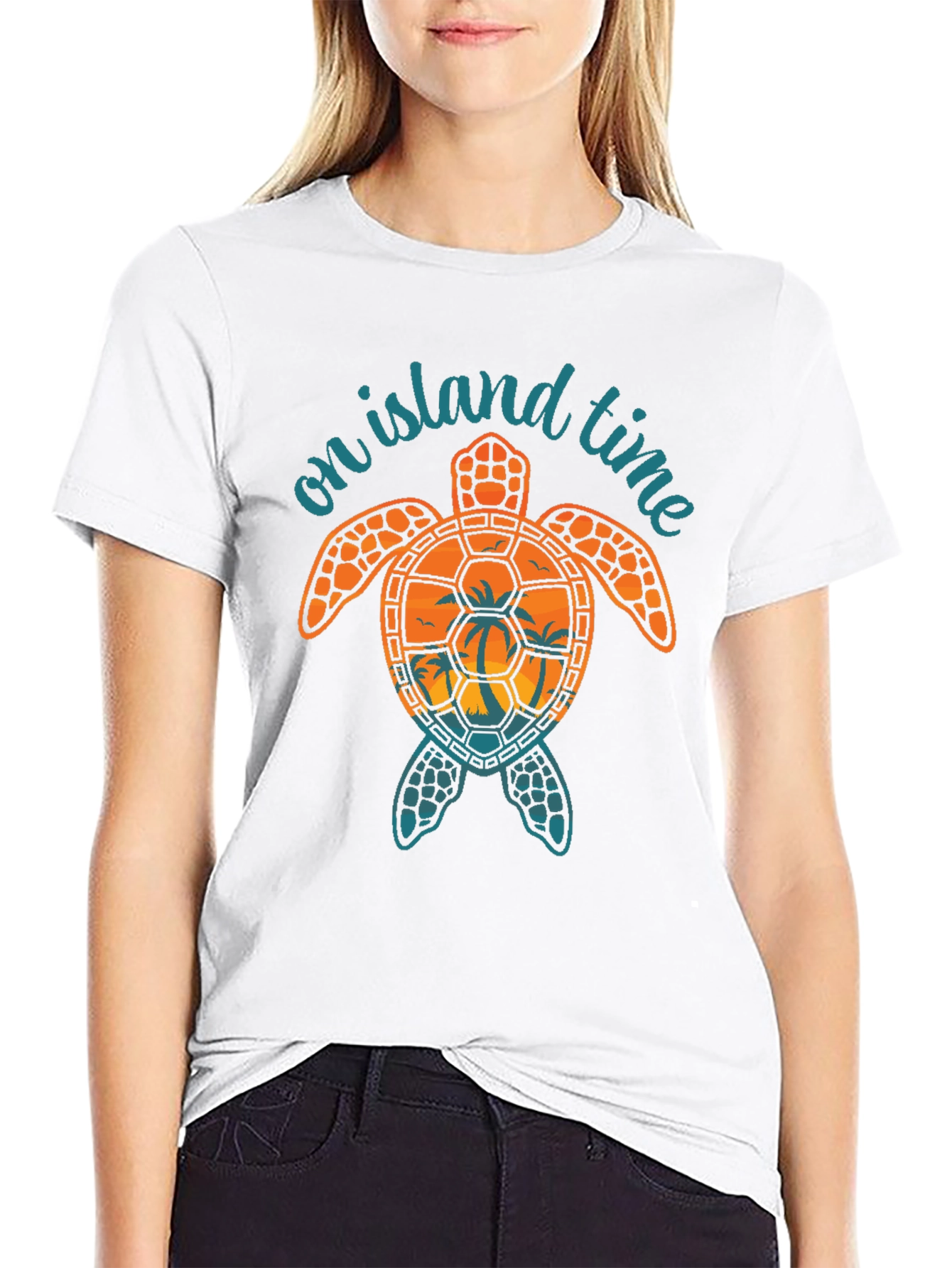 Island Time Turtle Graphic Tee