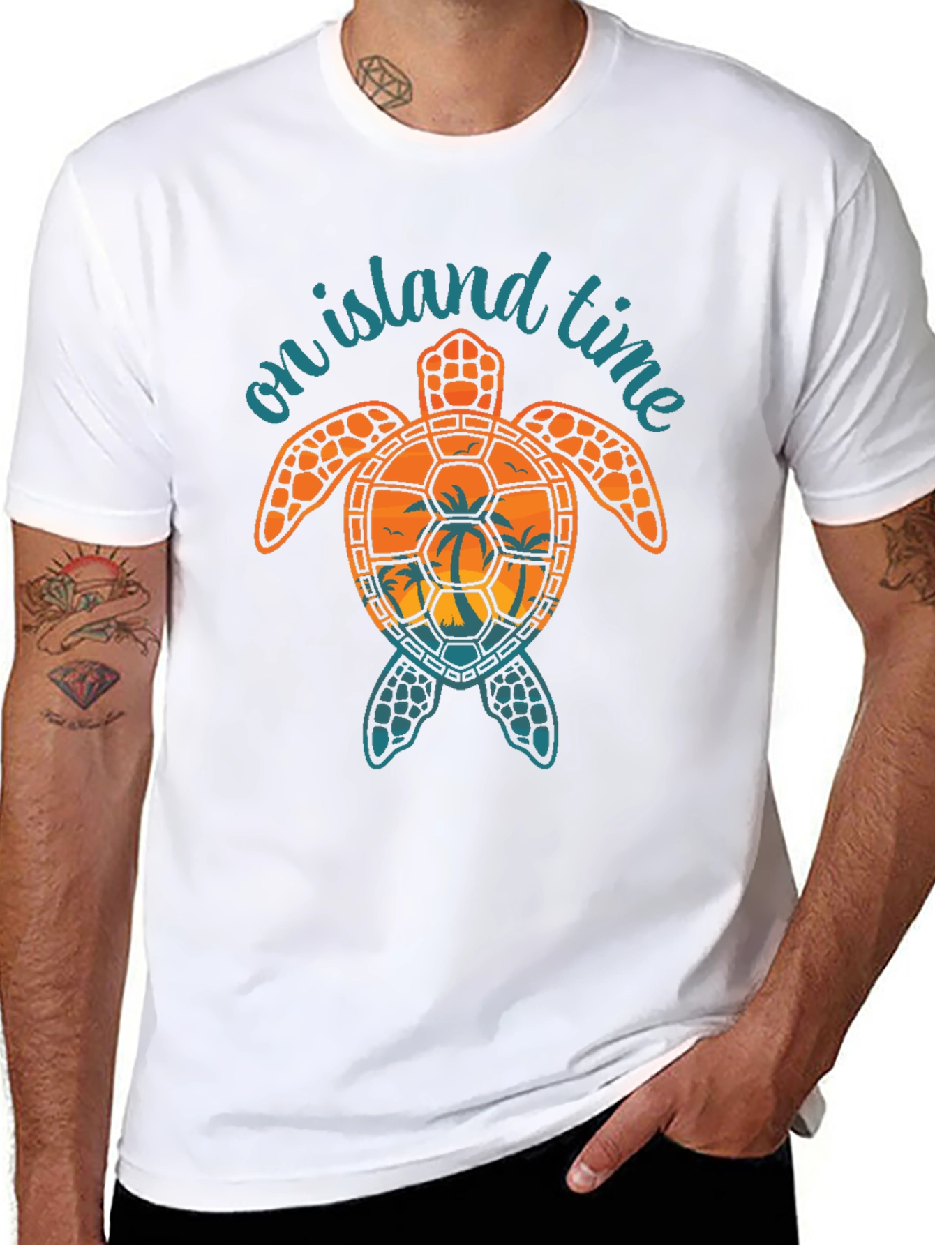 Island Time Turtle Graphic Tee
