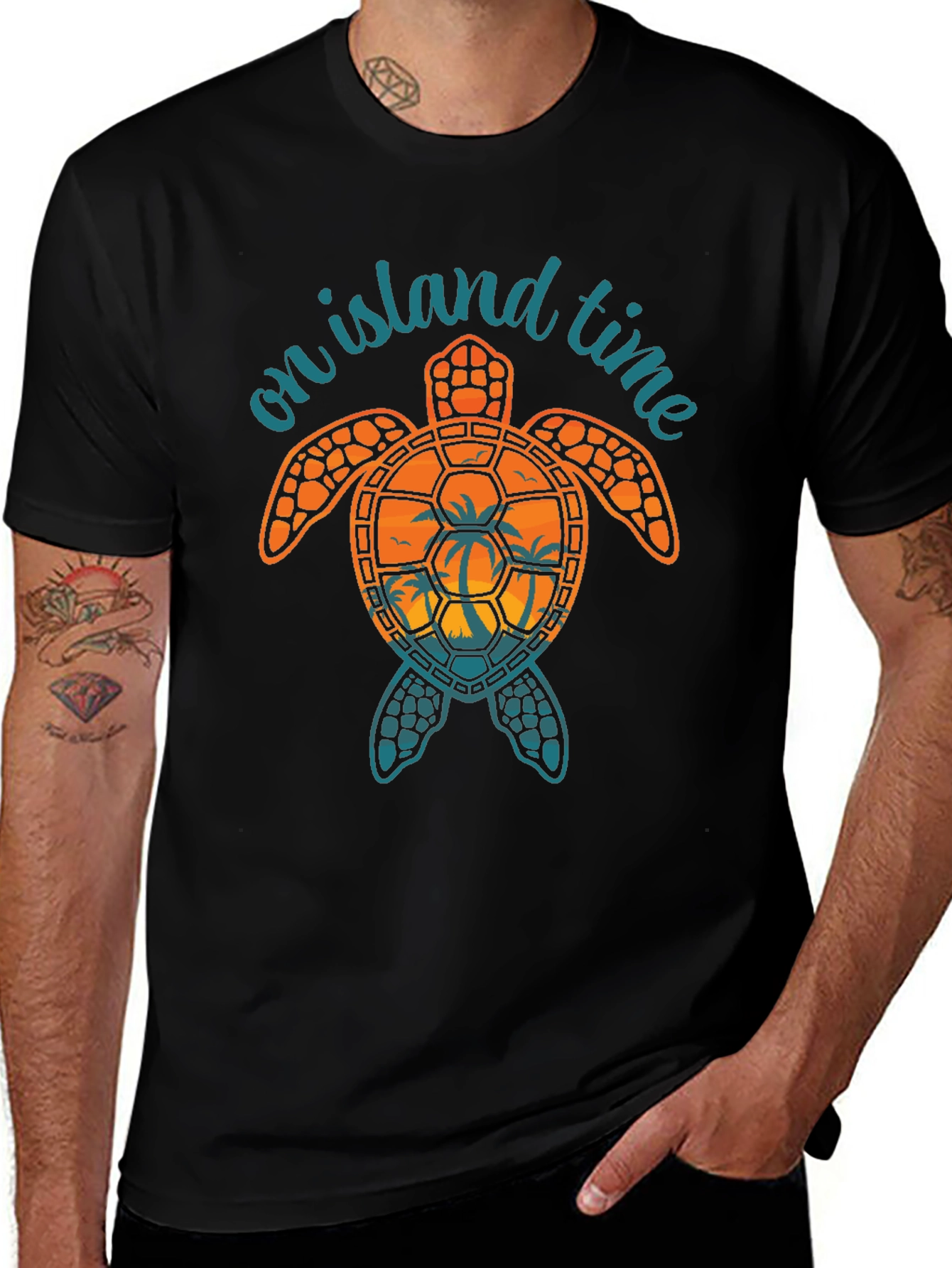 Island Time Turtle Graphic Tee