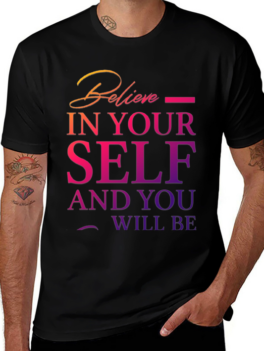 Believe In Yourself T-Shirt Motivational Design