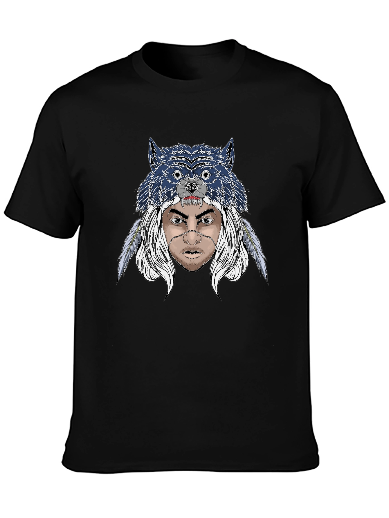 Wolf Headdress Graphic T-Shirt