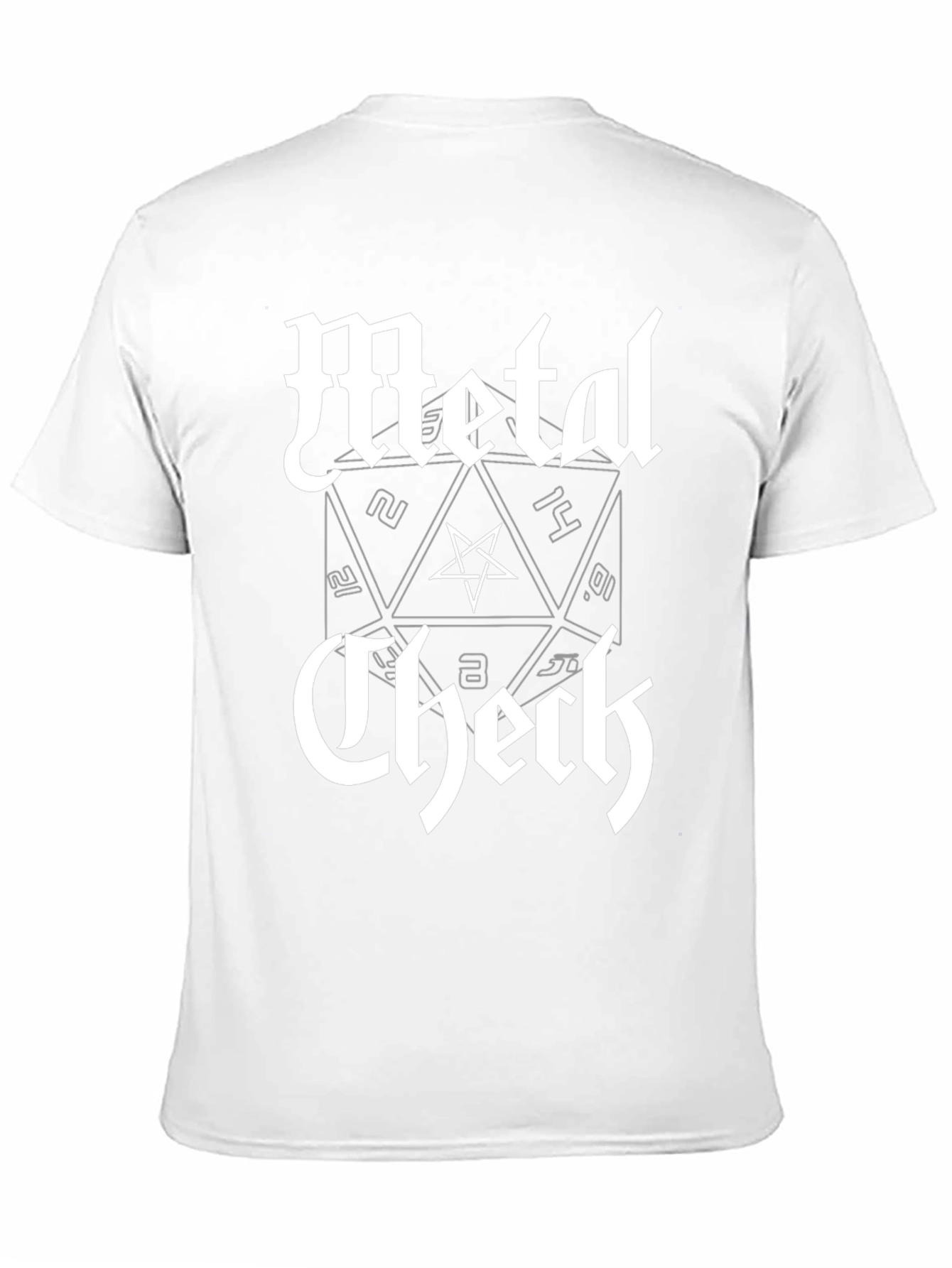 Metal Check D20 T-Shirt - Black
