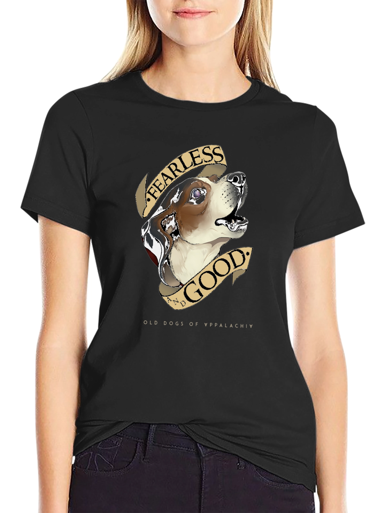 Fearless and Good Dog Graphic Tee