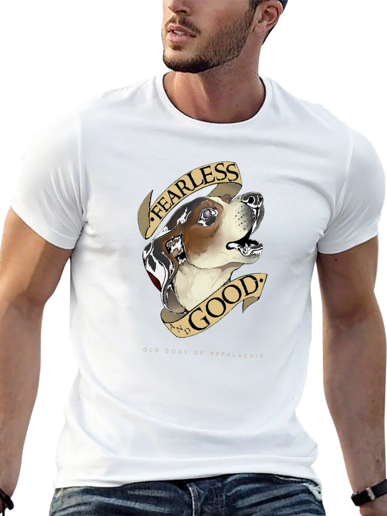 Fearless and Good Dog Graphic Tee