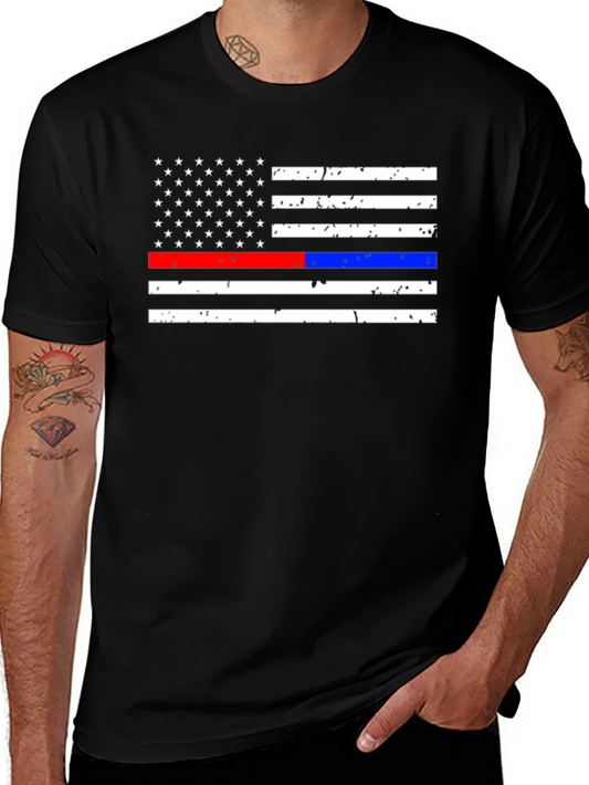 American Flag Thin Line T-Shirt
