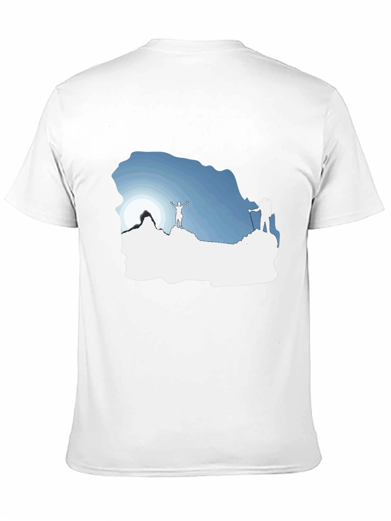 Mountain Climbers Graphic Tee - Black Crew Neck