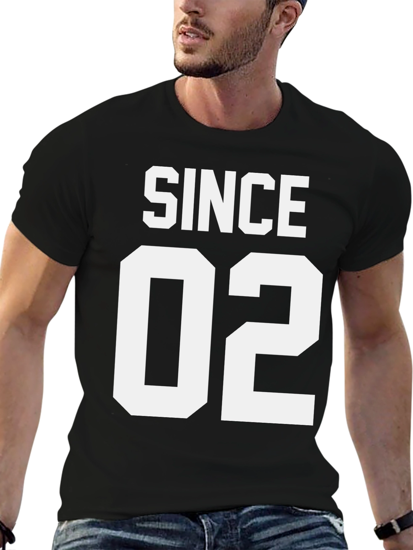 Since 02 Black Graphic Tee