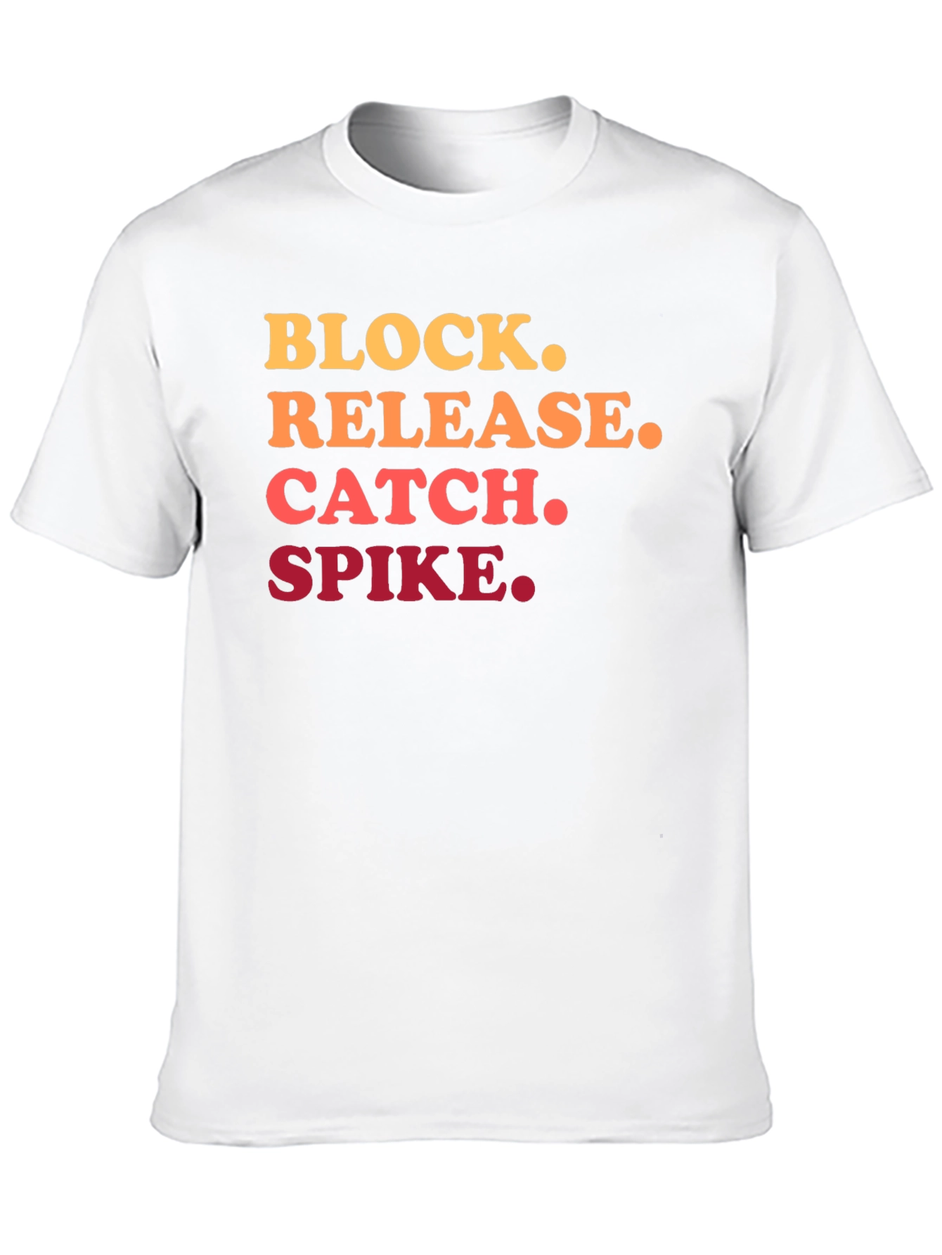 Volleyball Action Black T-Shirt