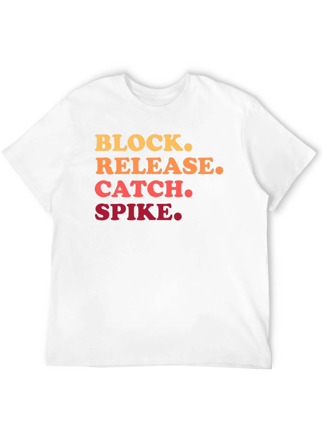 Volleyball Action Black T-Shirt