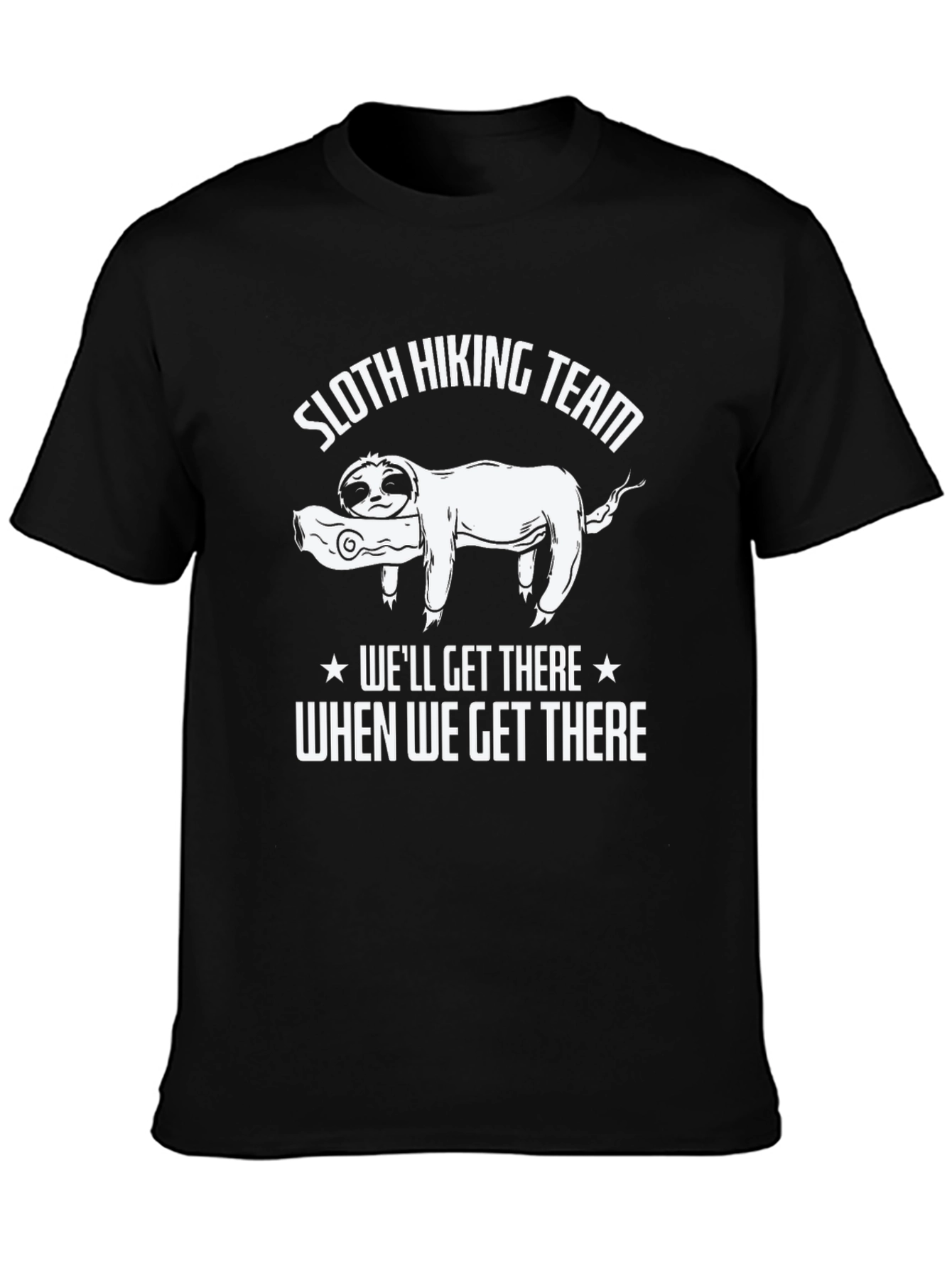 Sloth Hiking Team T-Shirt - Funny Slow Pace Tee