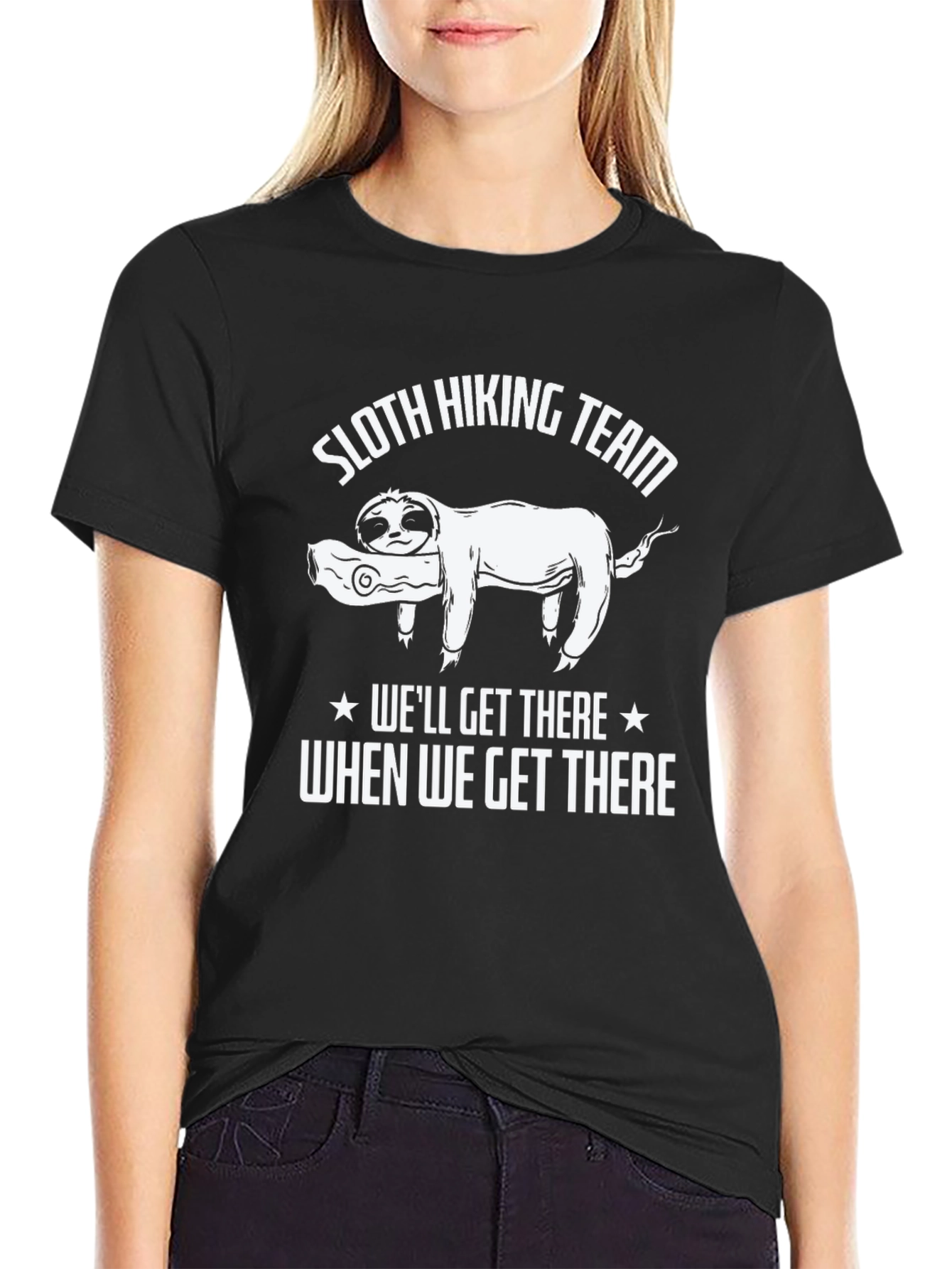 Sloth Hiking Team T-Shirt - Funny Slow Pace Tee