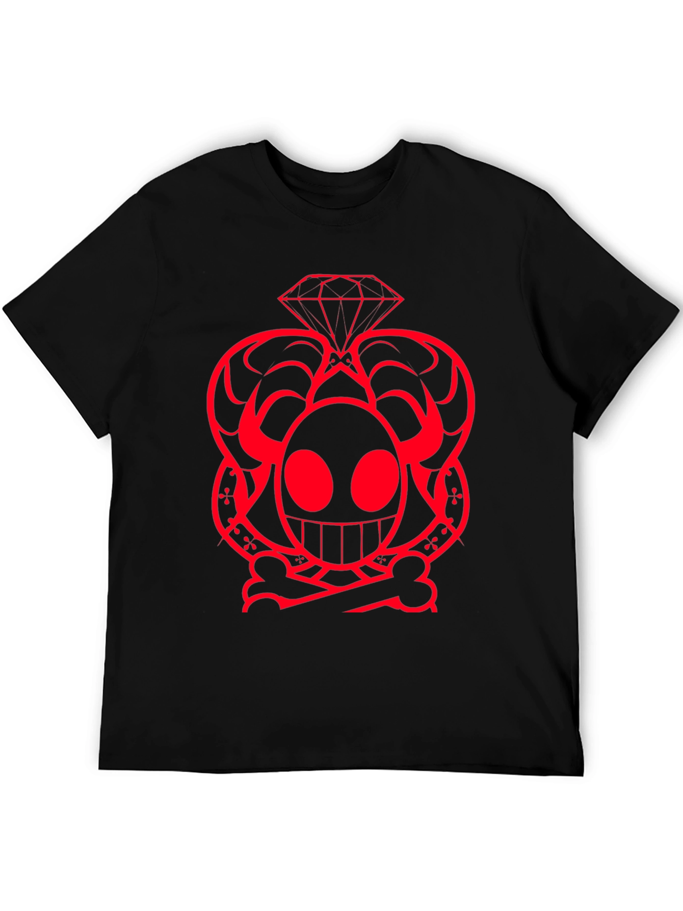 Skull Diamond Graphic Tee - Bold Design