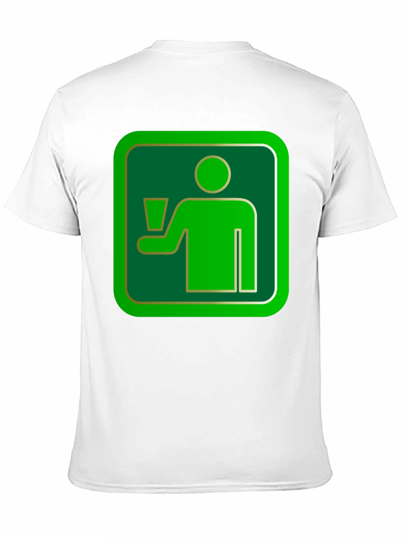 Green Drinker Graphic Tee - Casual Black T-Shirt