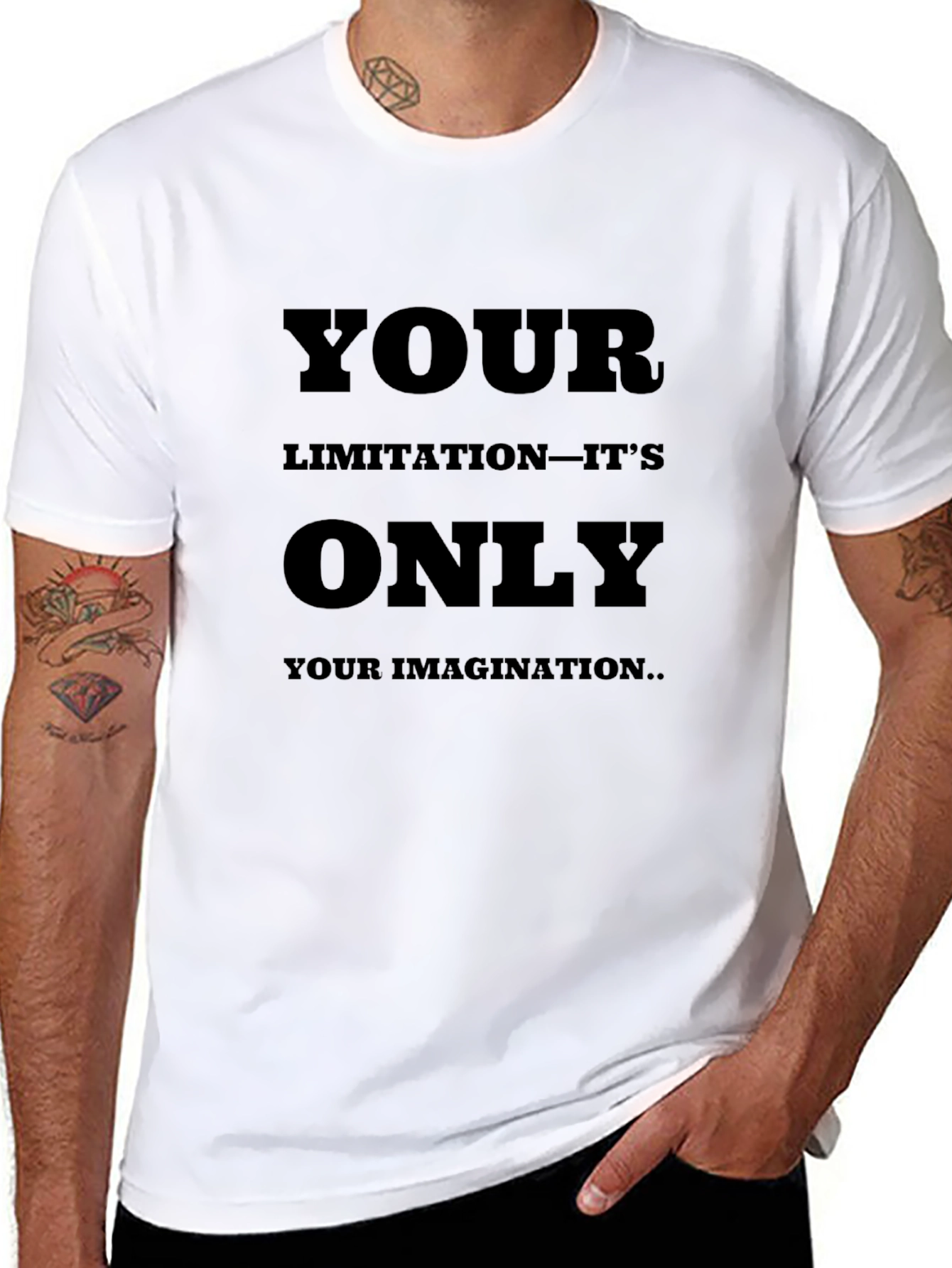 Inspirational Black T-Shirt: Your Imagination