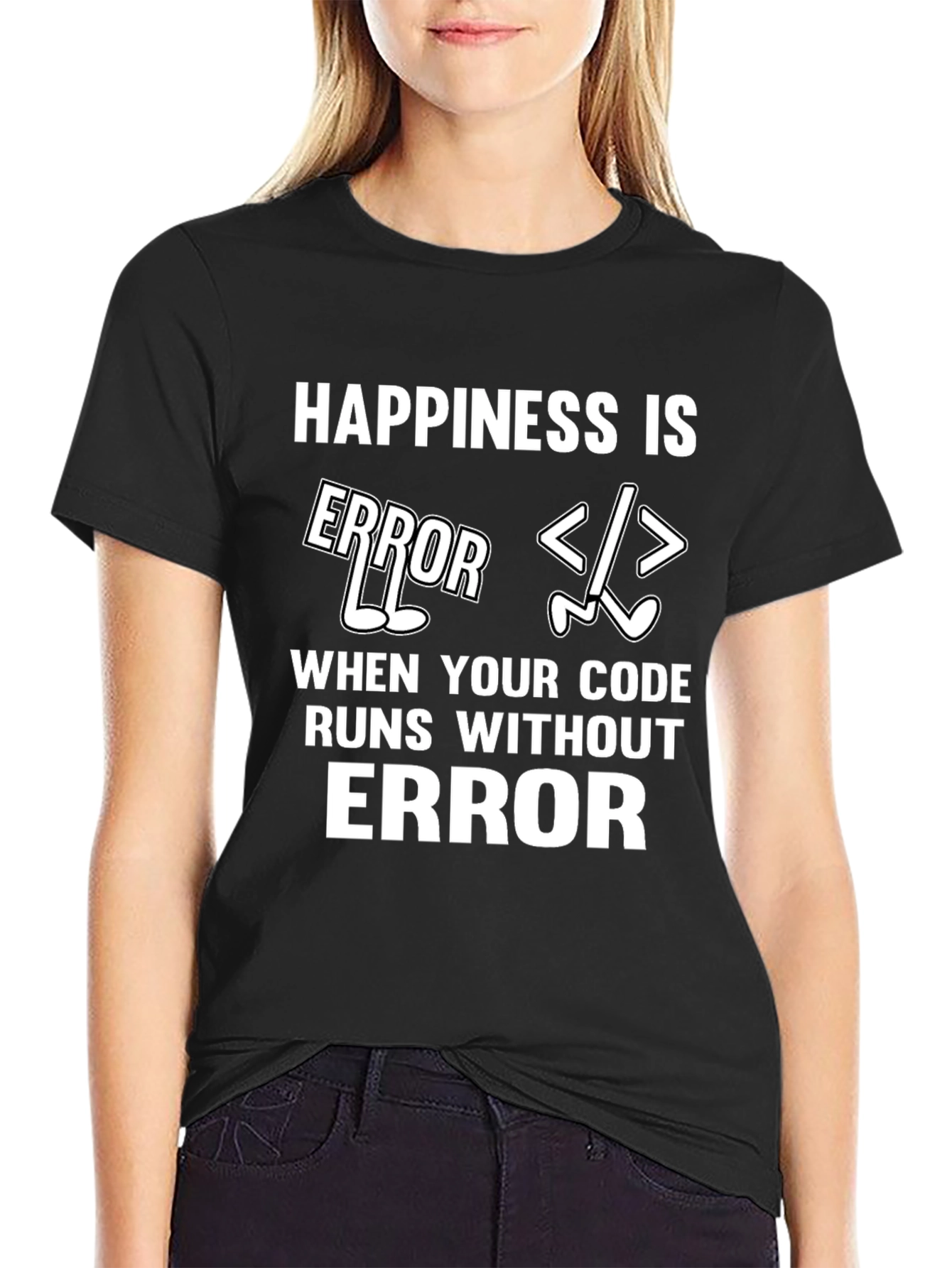 Happiness is No Error Coding T-Shirt