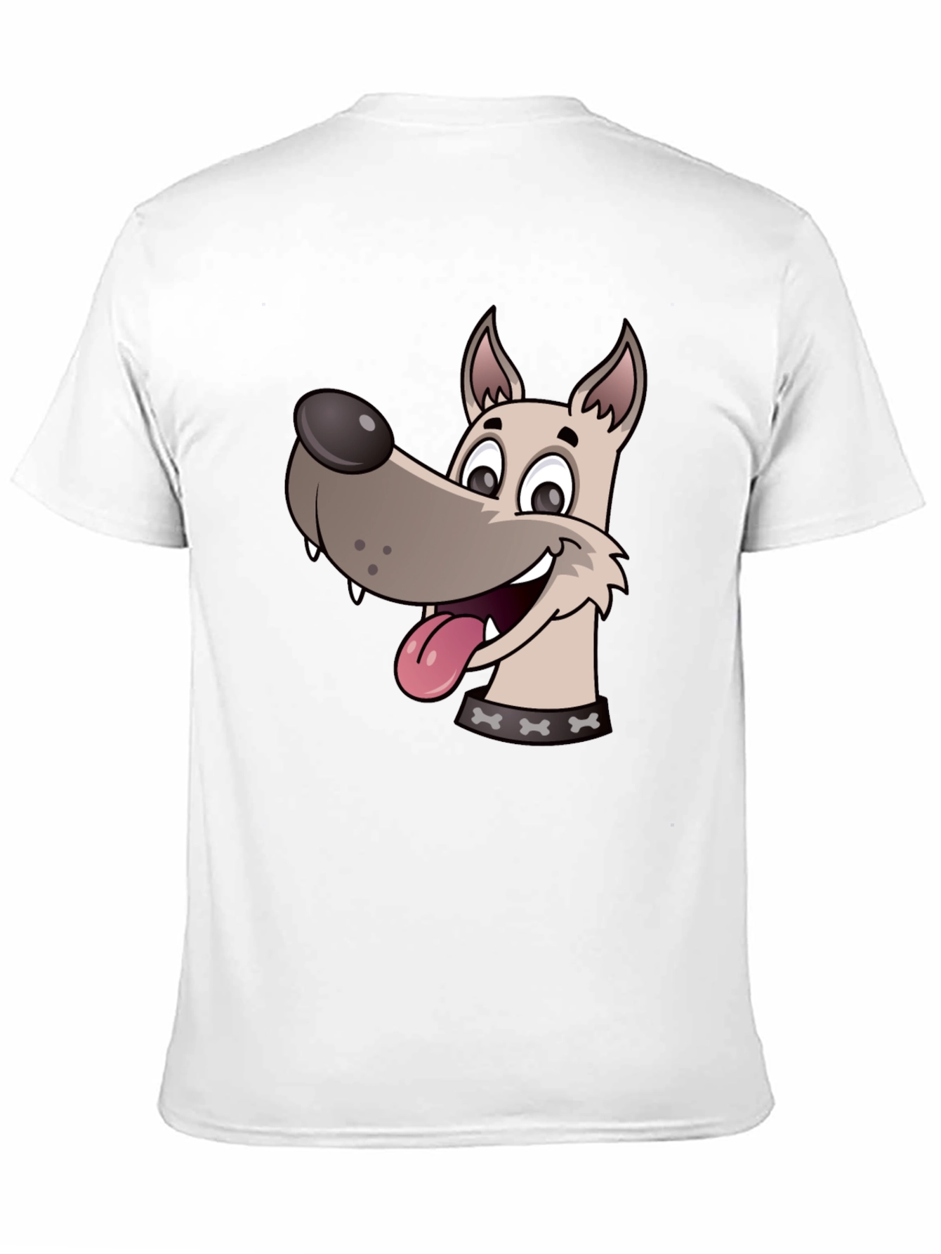 Dog Cartoon Black T-Shirt